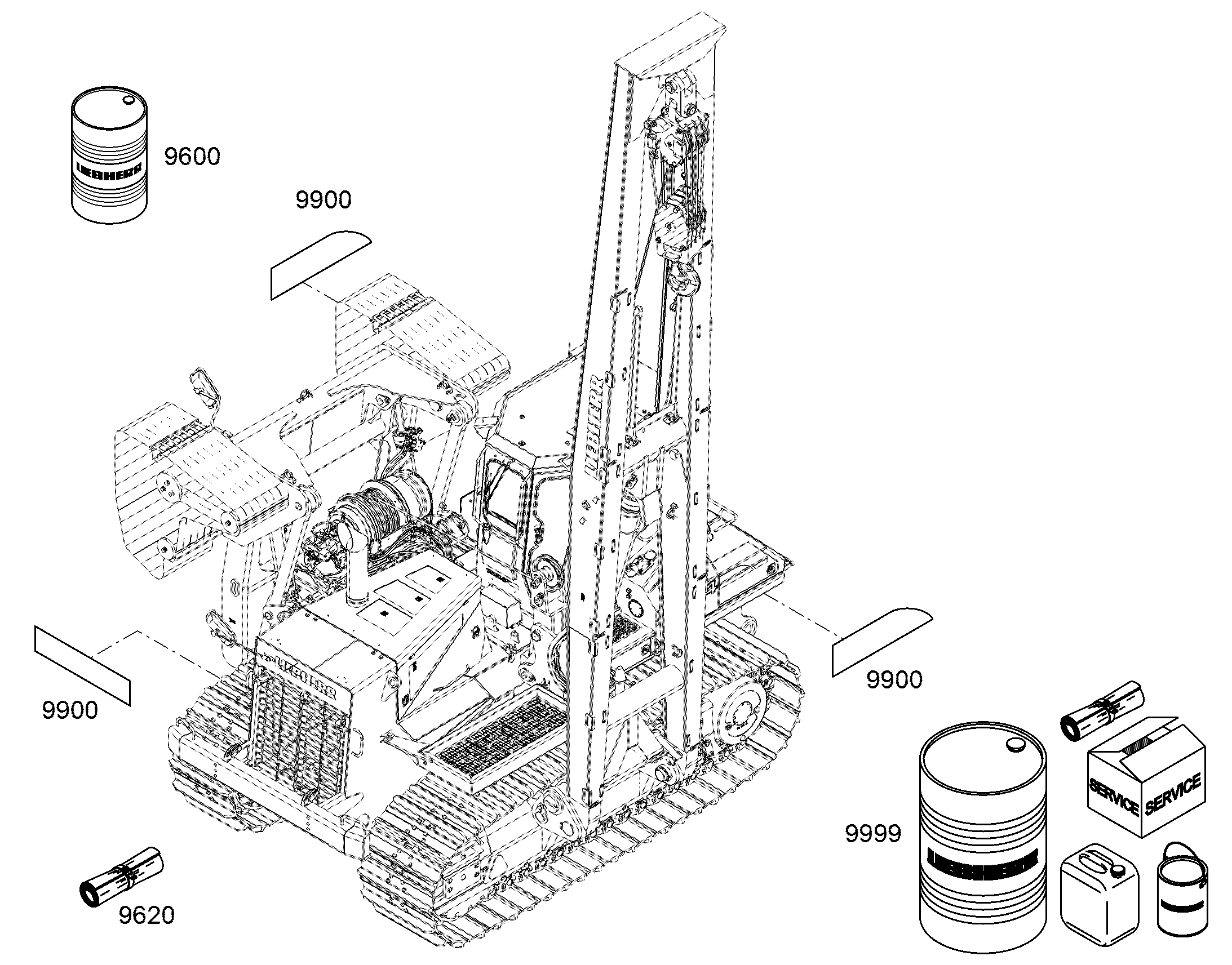 НАПОЛНЕНИЕ ЭКСПЛ. МАТЕРИАЛОМ 9419364 LIEBHERR