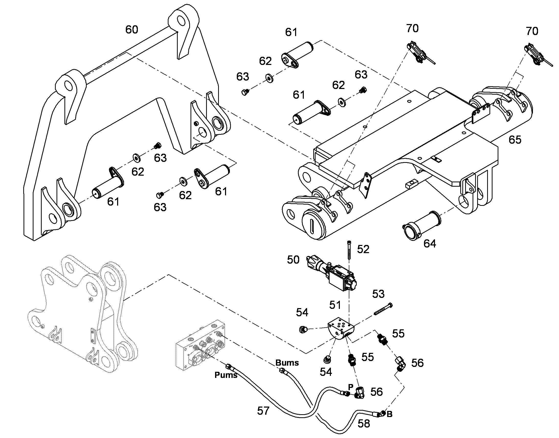 ШЛАНГ 6X1000 10413308 LIEBHERR