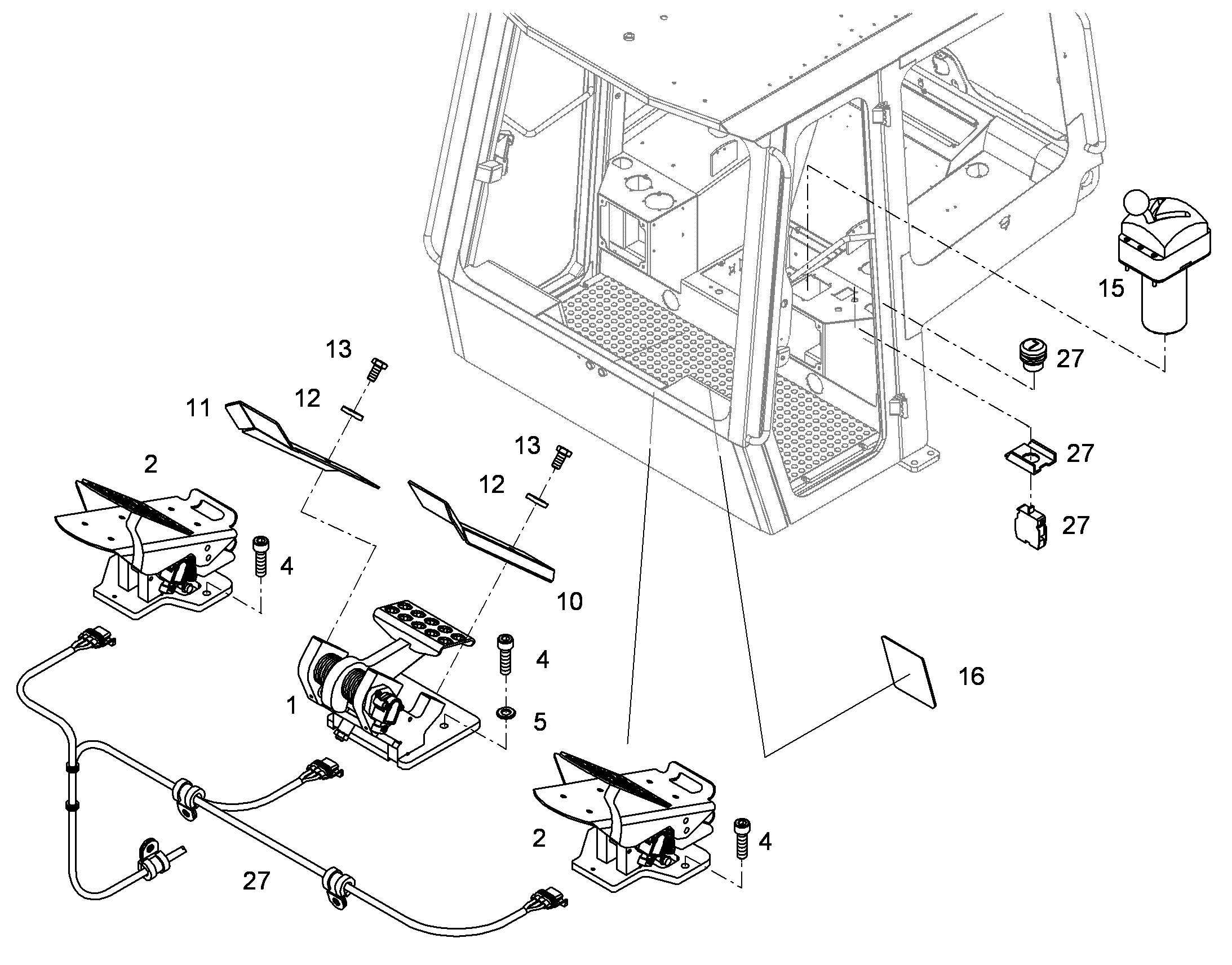 УПРАВЛ. УСТРОЙСТВО ELEKTRISCH FAHRGEBER 10443702 LIEBHERR