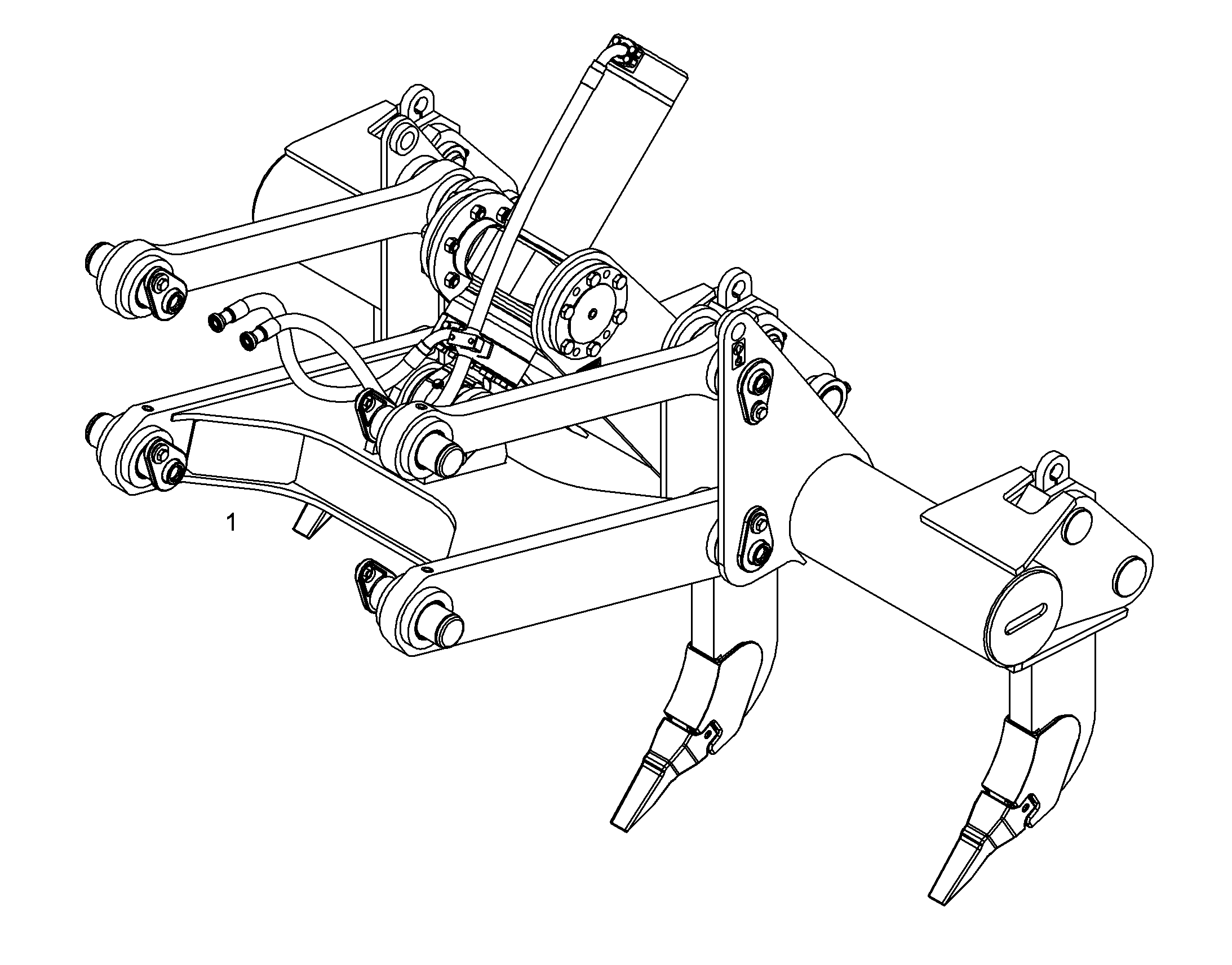 РЫХЛИТЕЛЬ 3-ЗУБ., ФИКСИР. 10314651 LIEBHERR