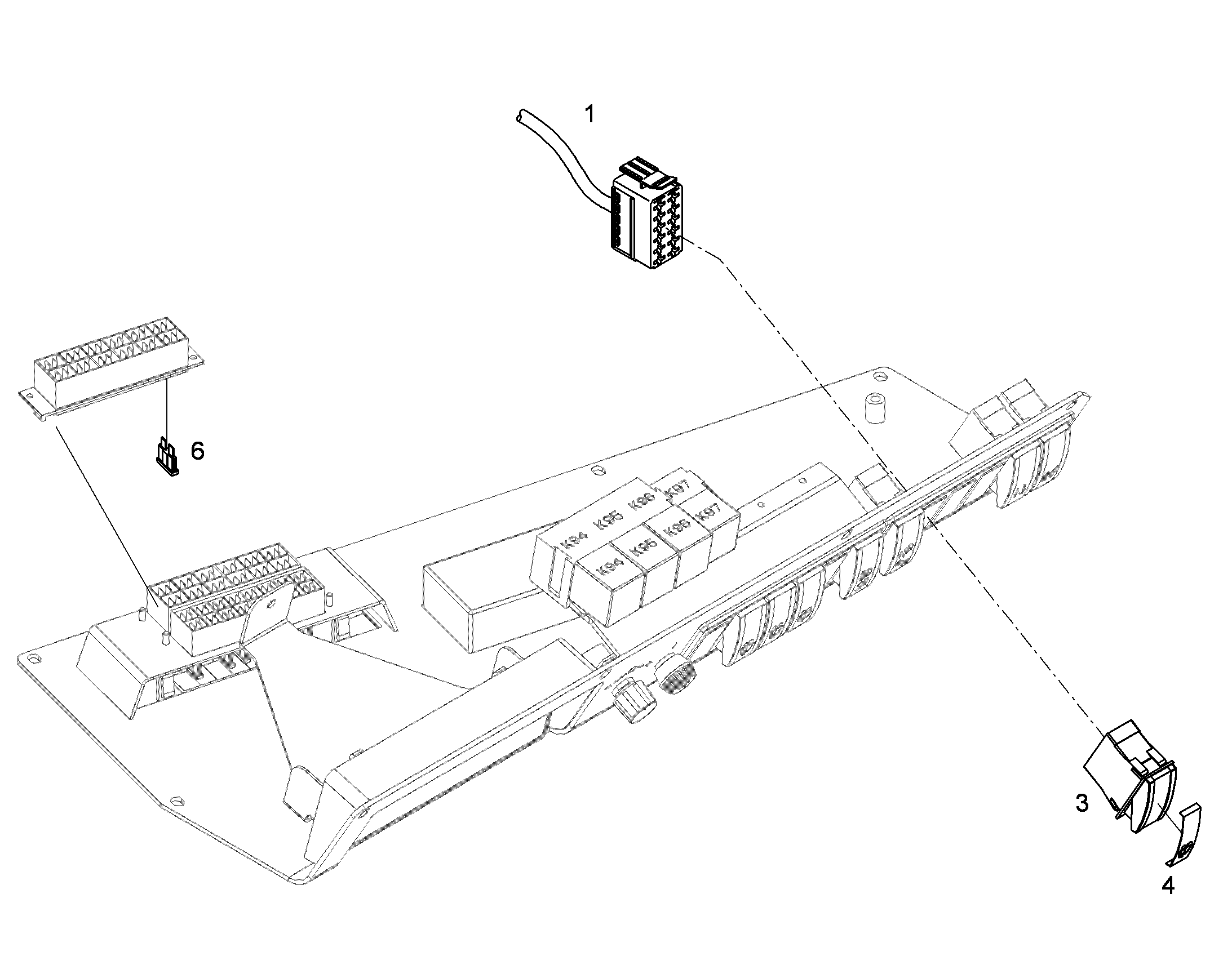 ЖГУТ КАБЕЛЕЙ КАБИНЫ W-WISCHER 10315849 LIEBHERR