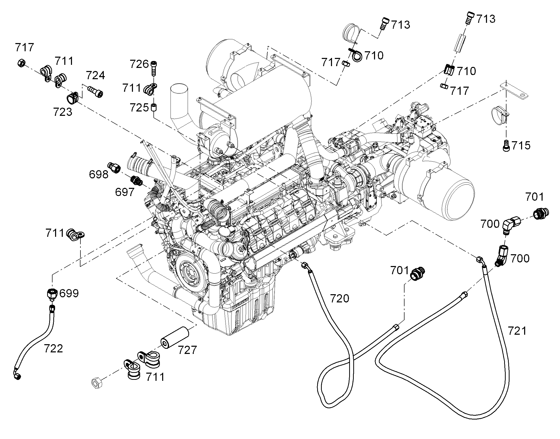 ШЛАНГ 6X1800 11006882 LIEBHERR