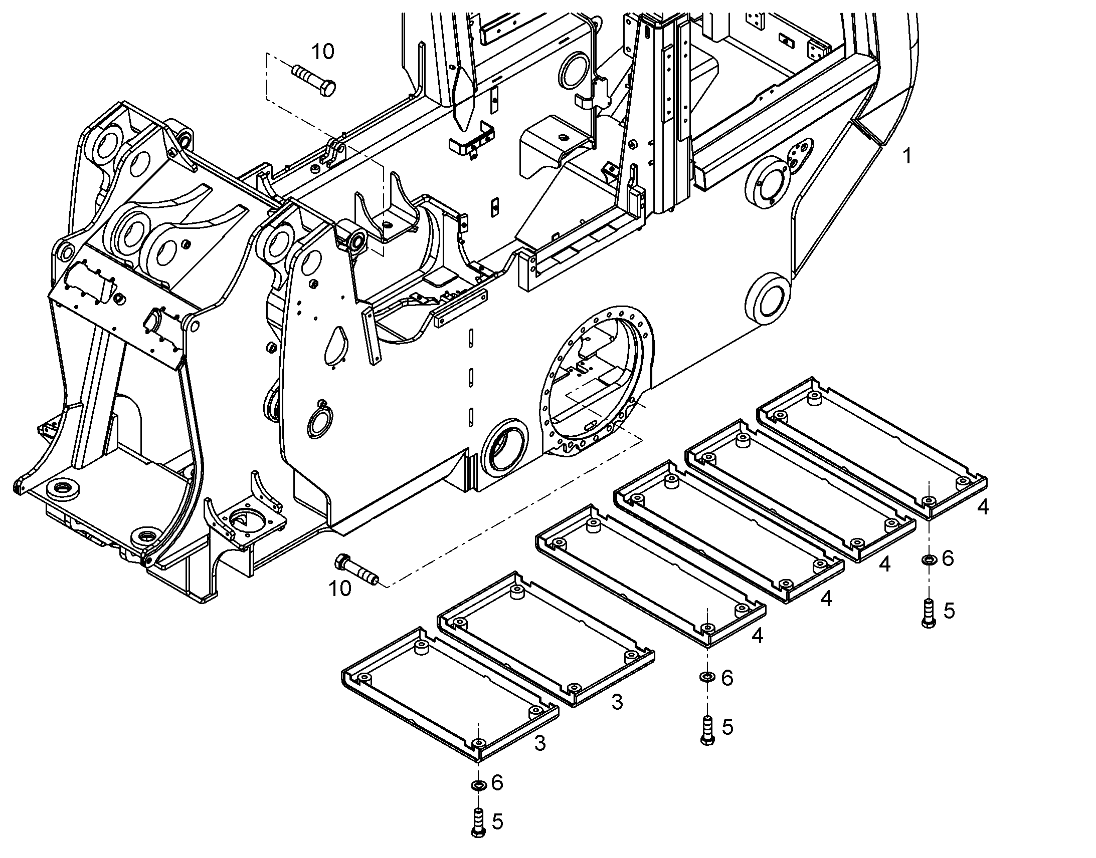 НИЖНЯЯ КРЫШКА 10314348 LIEBHERR