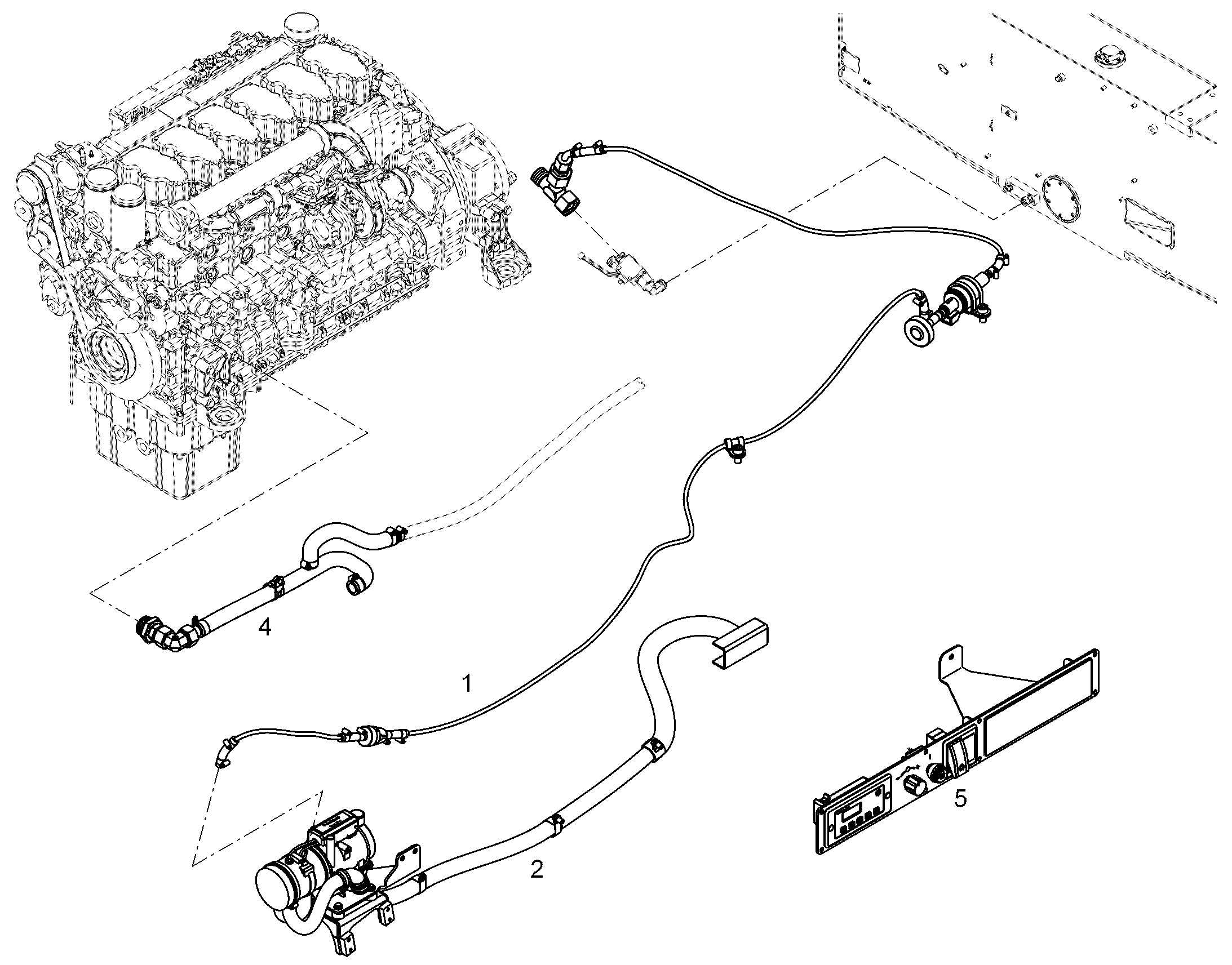 РАЗВОДКА ОБОГРЕВАТЕЛЬ 10317049 LIEBHERR