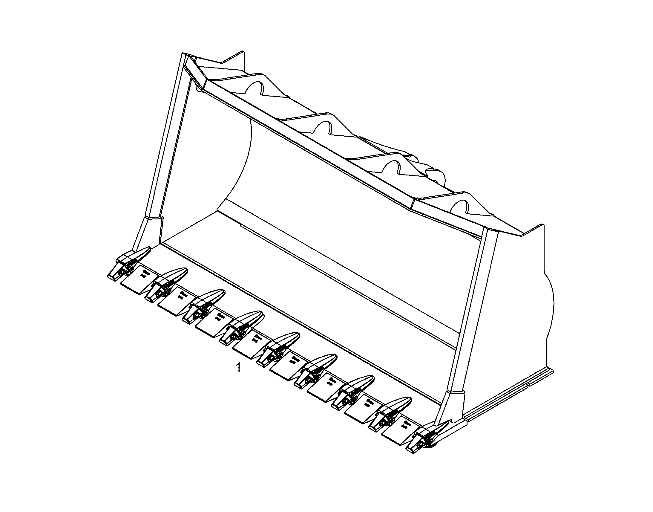 КОВШ ГРУЗОВОЙ 2500mm 2,4m³ 10319095 LIEBHERR
