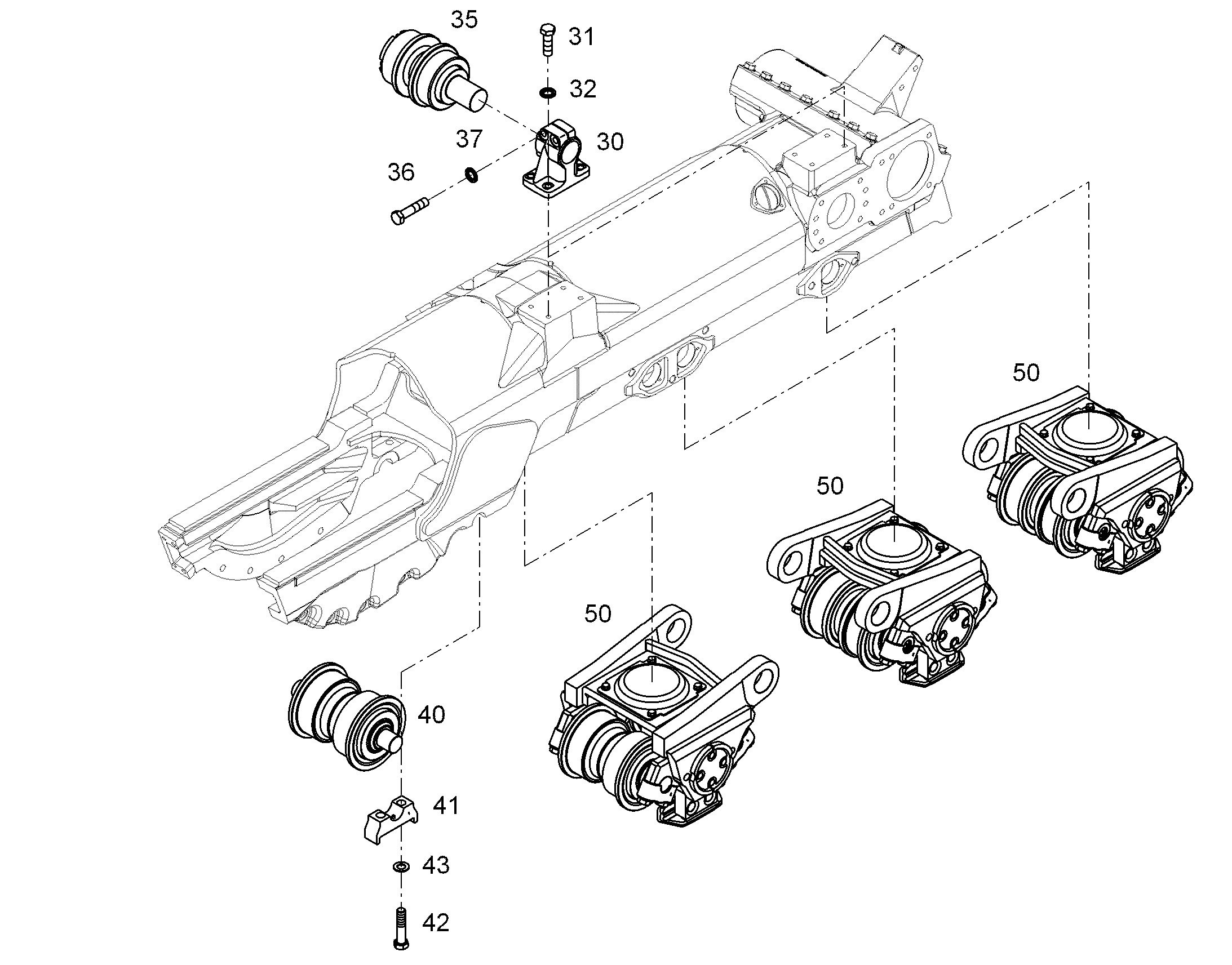 КОМПОНЕНТЫ ХОДОВОЙ ЧАСТИ -40ГР 10319165 LIEBHERR