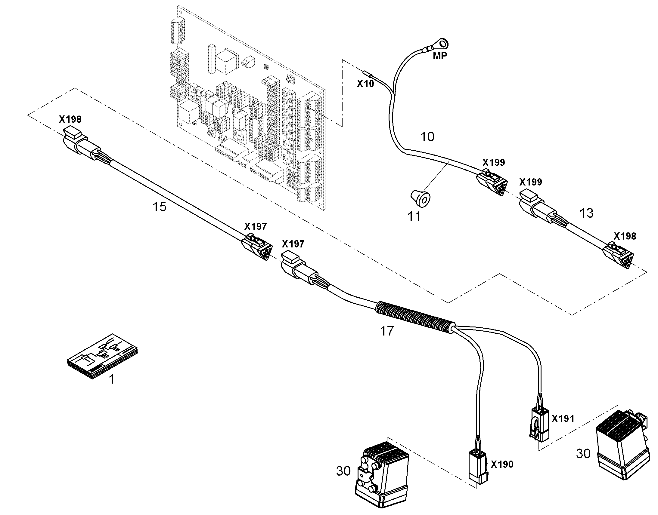 СХЕМА КОММУТАЦИОННАЯ E-SWAUSL 10321441 LIEBHERR