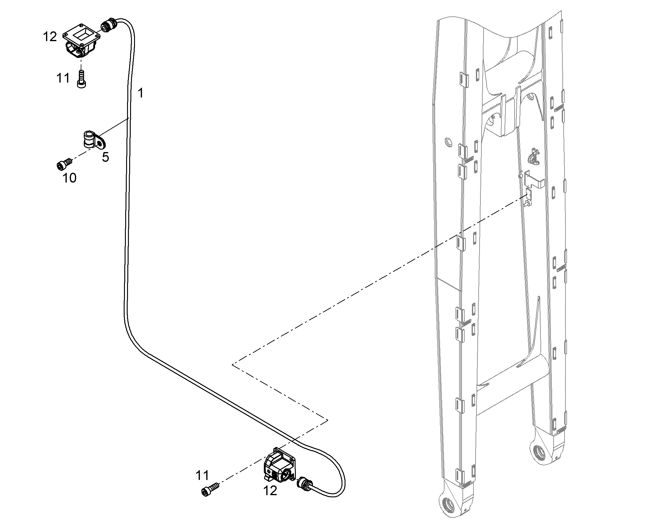 КАБЕЛЬН. КОМПЛ. КОНСОЛИ W-AL85 93500678 LIEBHERR