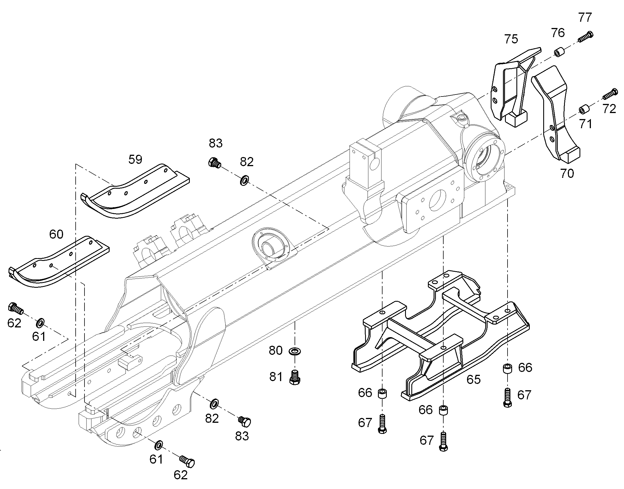 НАПРАВЛЯЮЩАЯ ЦЕПИ СЗАДИ 10322247 LIEBHERR