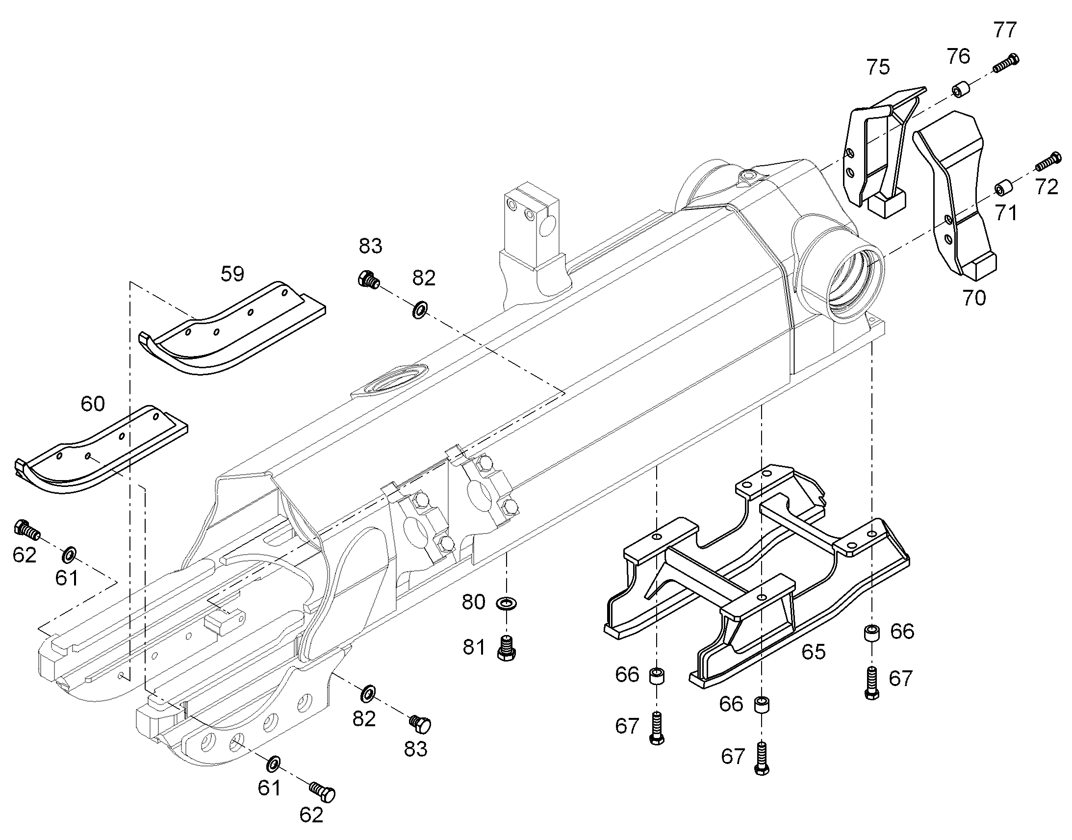 СКРЕБОК НАРУЖНЫЙ ПРАВЫЙ 10322268 LIEBHERR