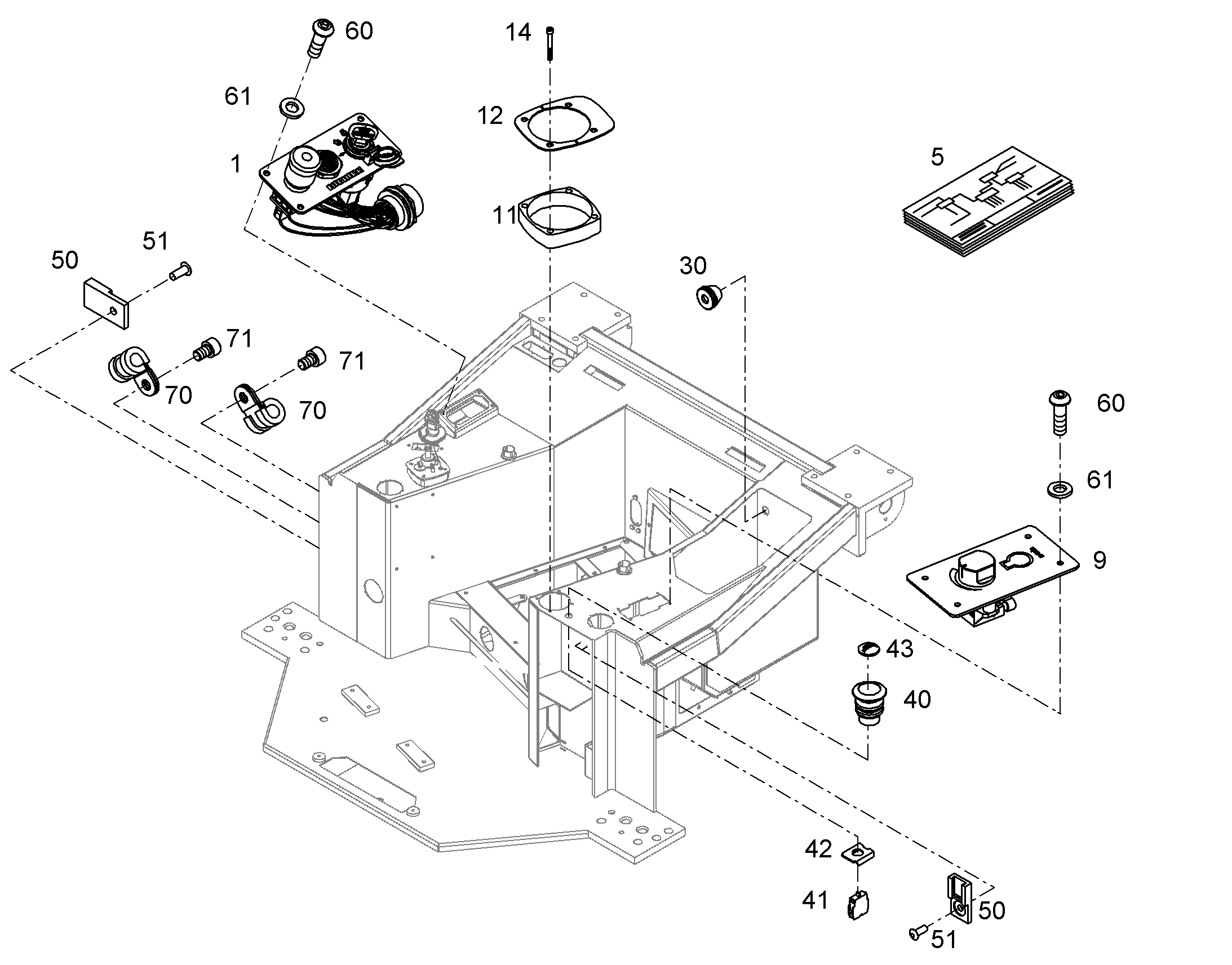 СХЕМА КОММУТАЦИОННАЯ E-STLPL 93500788 LIEBHERR