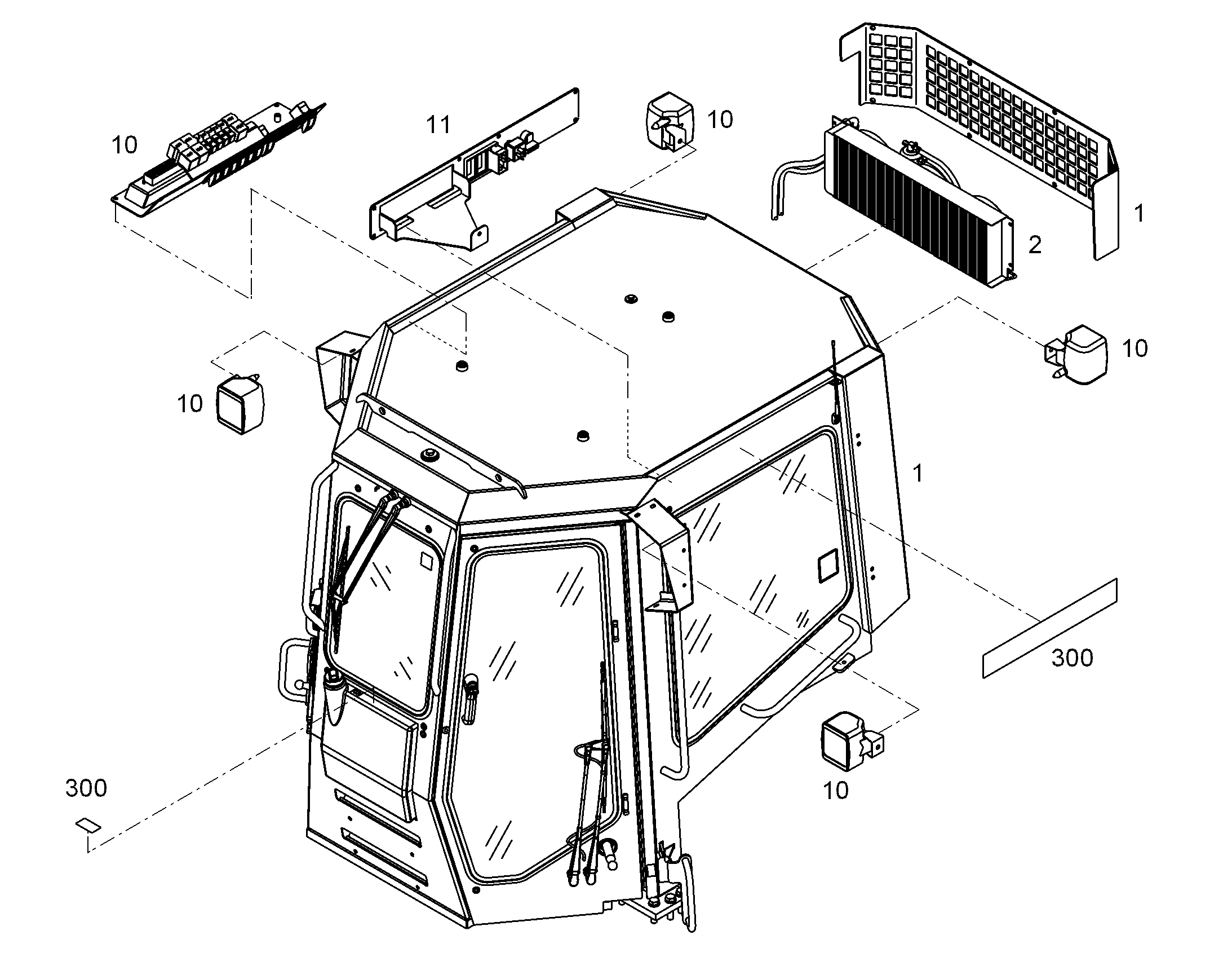 Э.-ОБОРУД. КАБИНЫ ВОДИТЕЛЯ 93500811 LIEBHERR