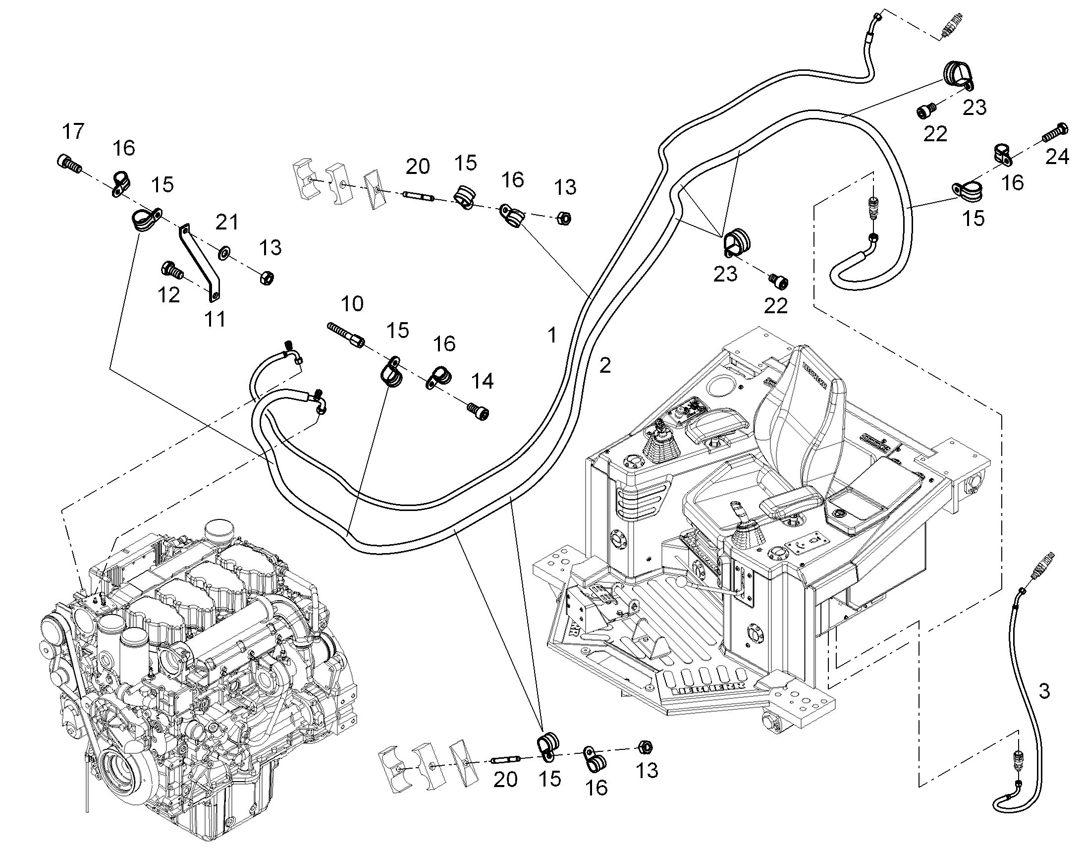 ШЛАНГОПРОВОД 12X5450 10322095 LIEBHERR