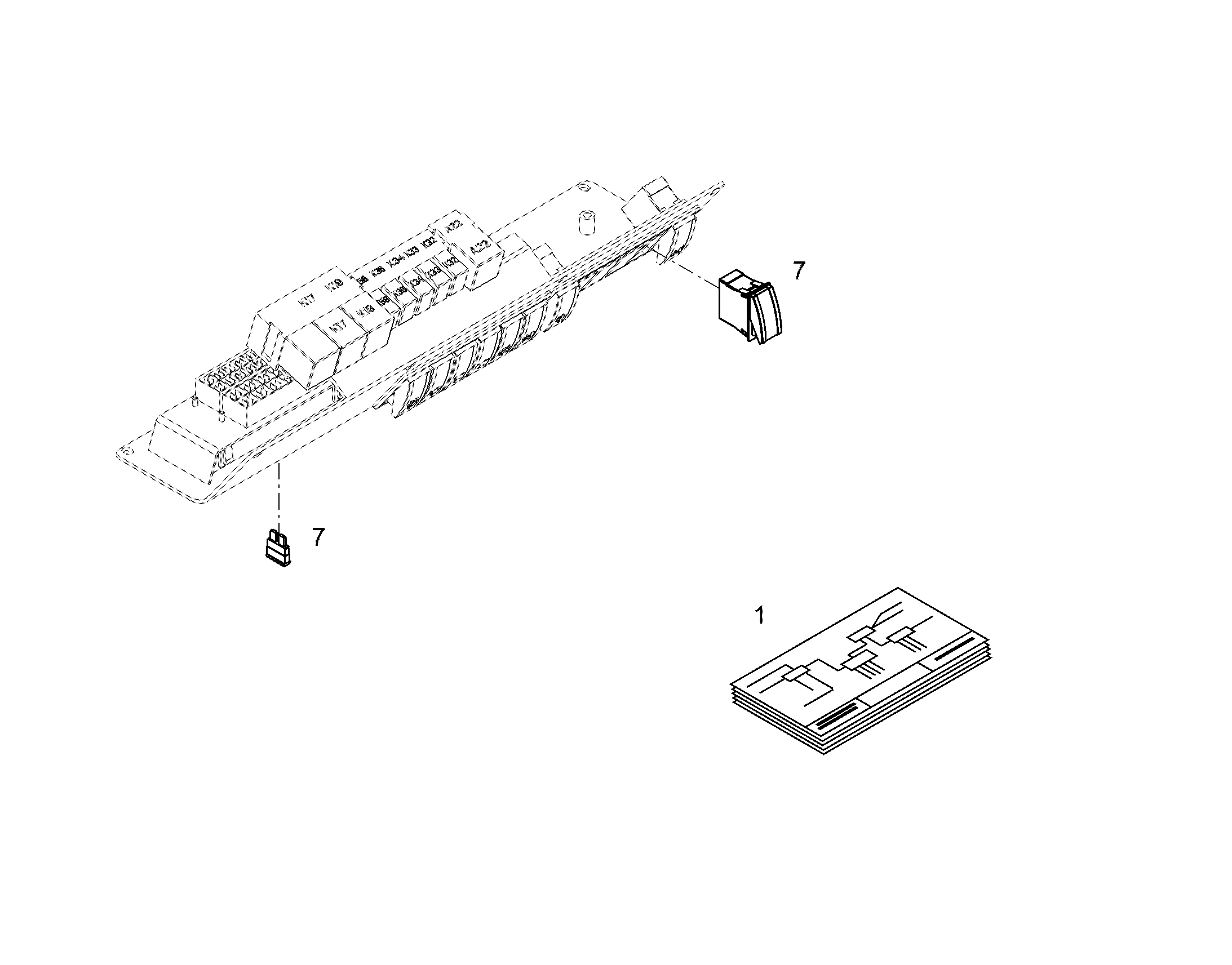 СХЕМА КОММУТАЦИОННАЯ E-STLPL 10322951 LIEBHERR