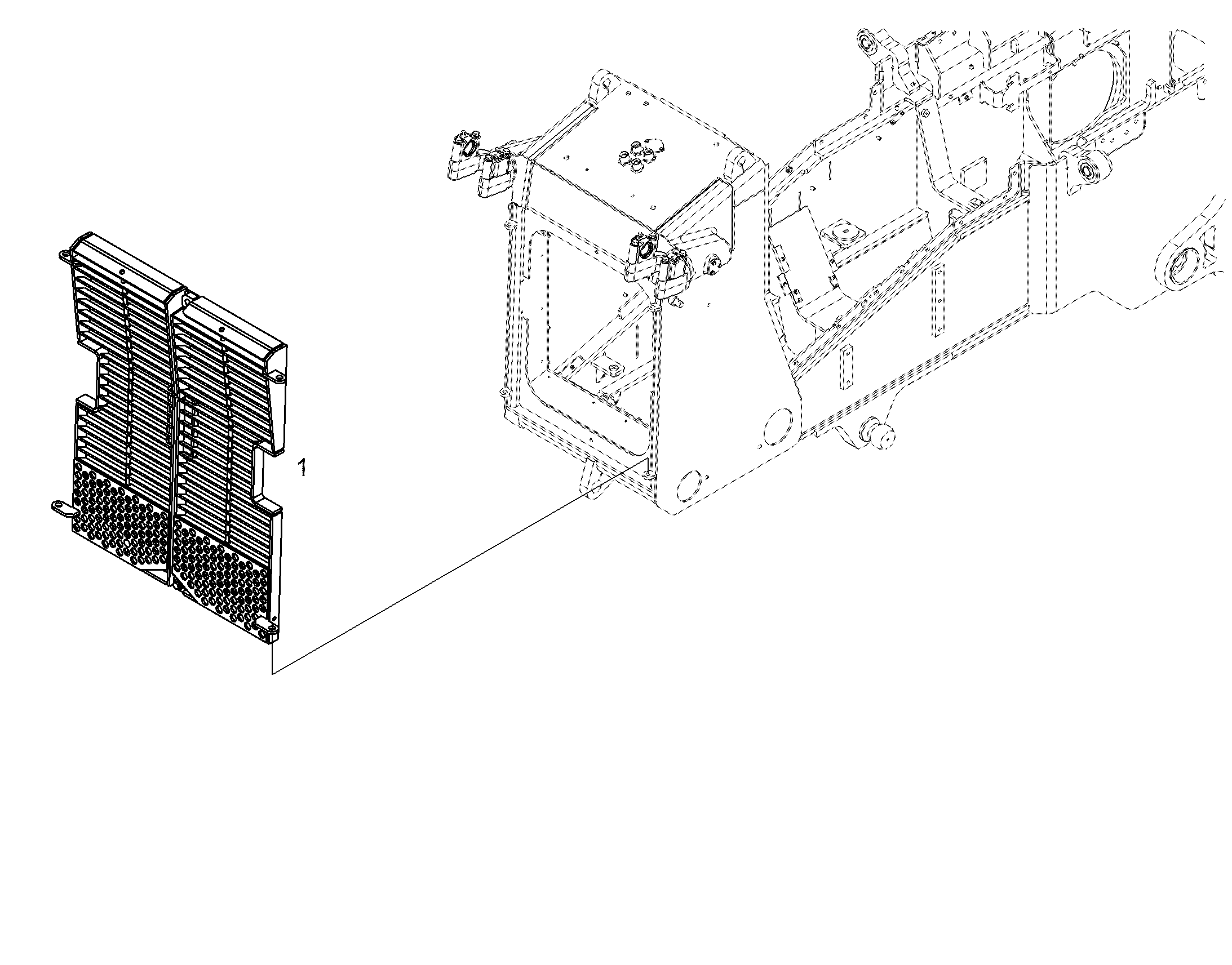 REWORK RADIATOR GRILLE 93502929 LIEBHERR
