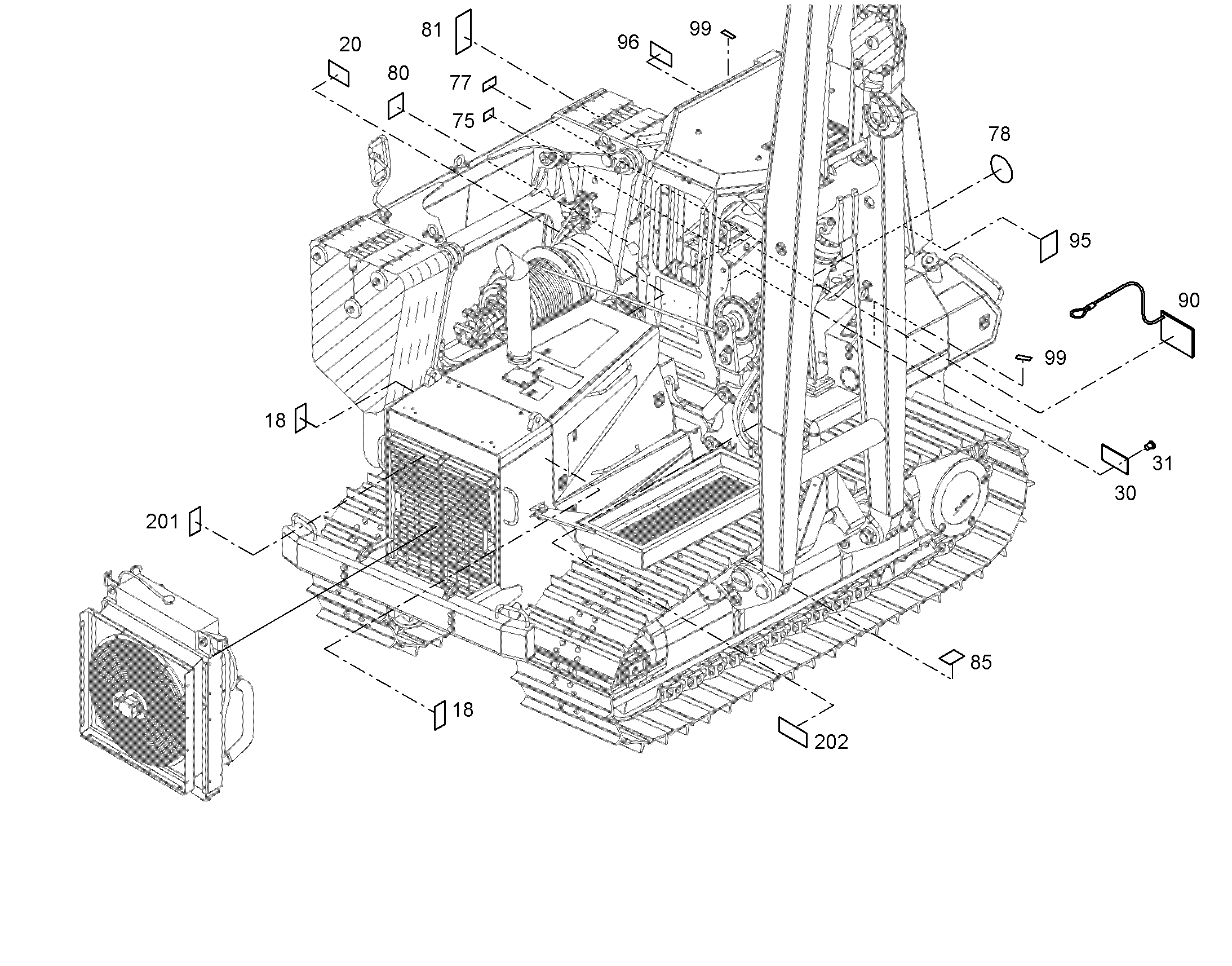 СХЕМА СМАЗКИ SCHMIERPLAN BILD RL 93500496 LIEBHERR