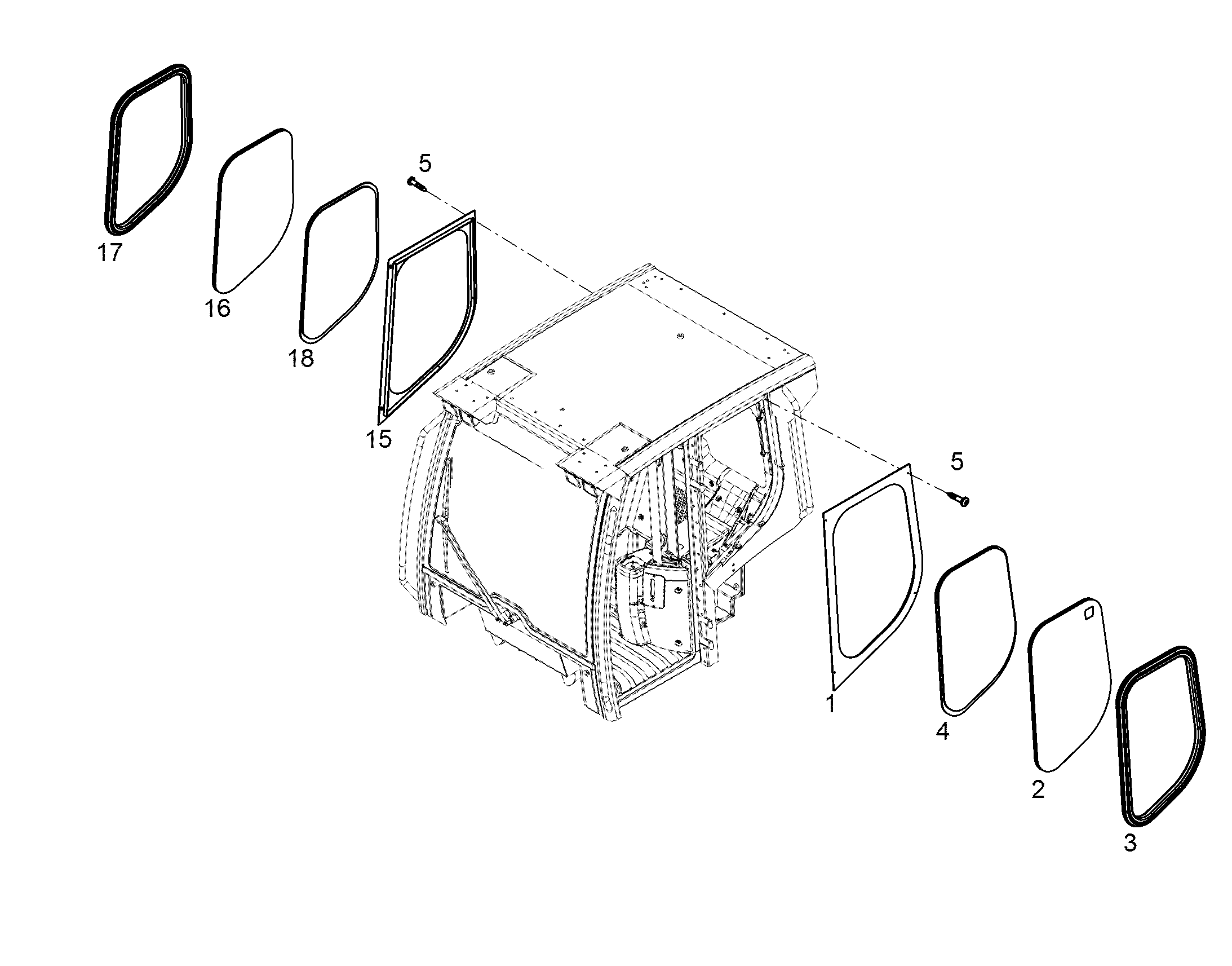 ИЗОЛИРУЮЩЕЕ СТЕКЛО 10319199 LIEBHERR
