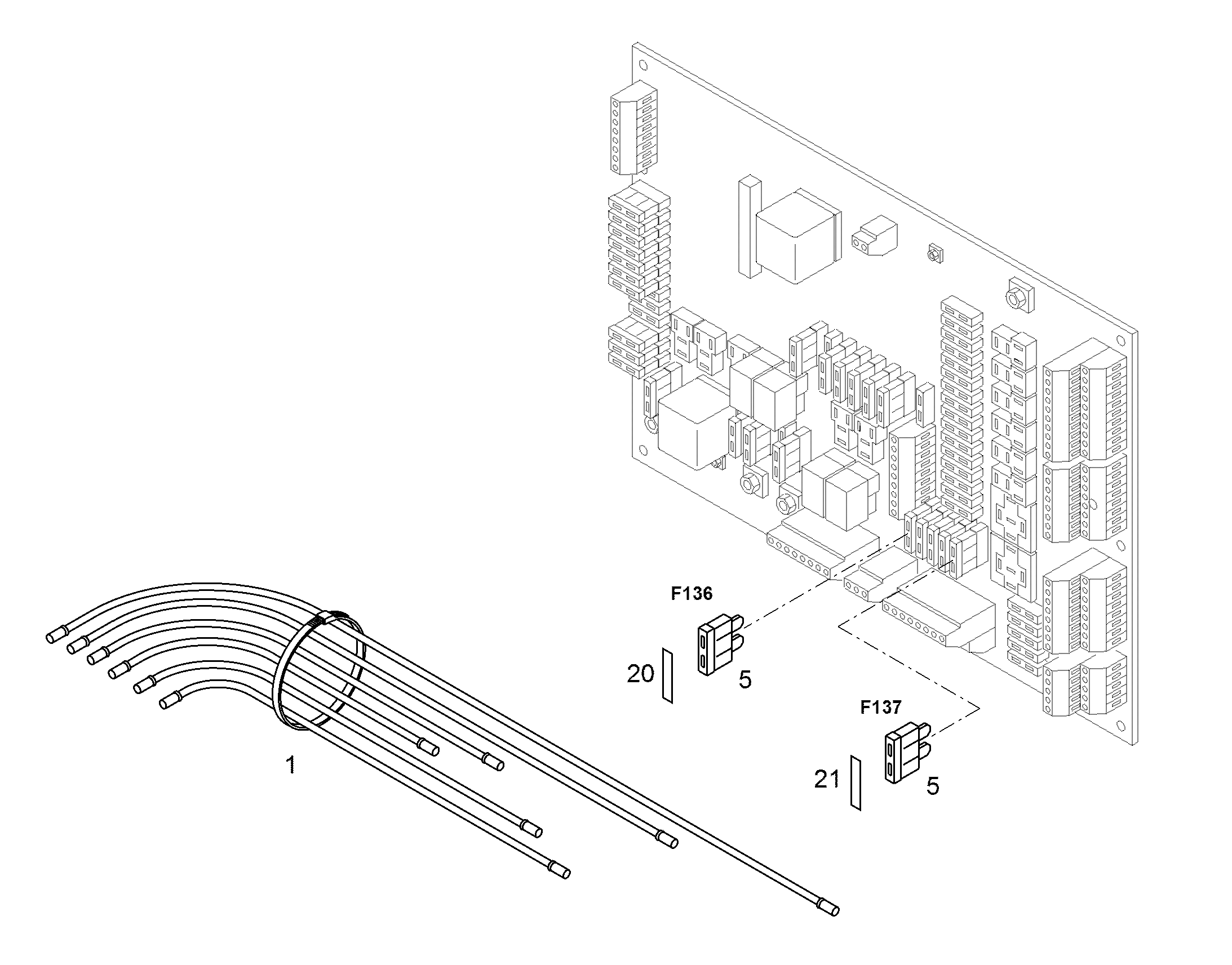 НАКЛЕЙКА F136 2A 16mmX52mm 93506057 LIEBHERR
