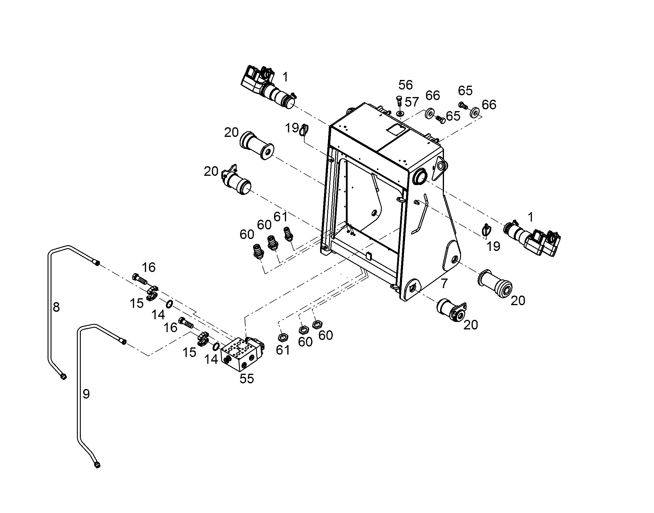 ПЕРЕДНЯЯ ЧАСТЬ РАМЫ 93506677 LIEBHERR
