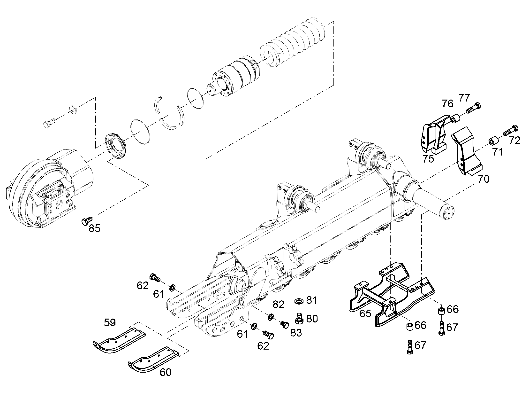 СКРЕБОК НАРУЖНЫЙ ПРАВЫЙ 10306973 LIEBHERR
