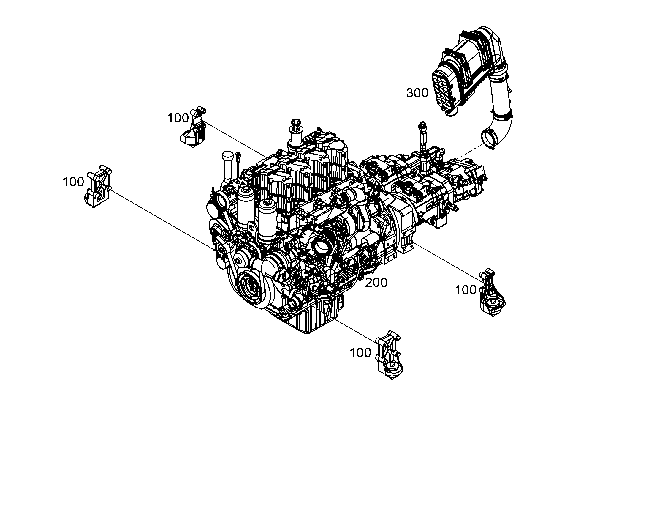 ОПОРЫ ДВИГАТЕЛЯ 10308596 LIEBHERR