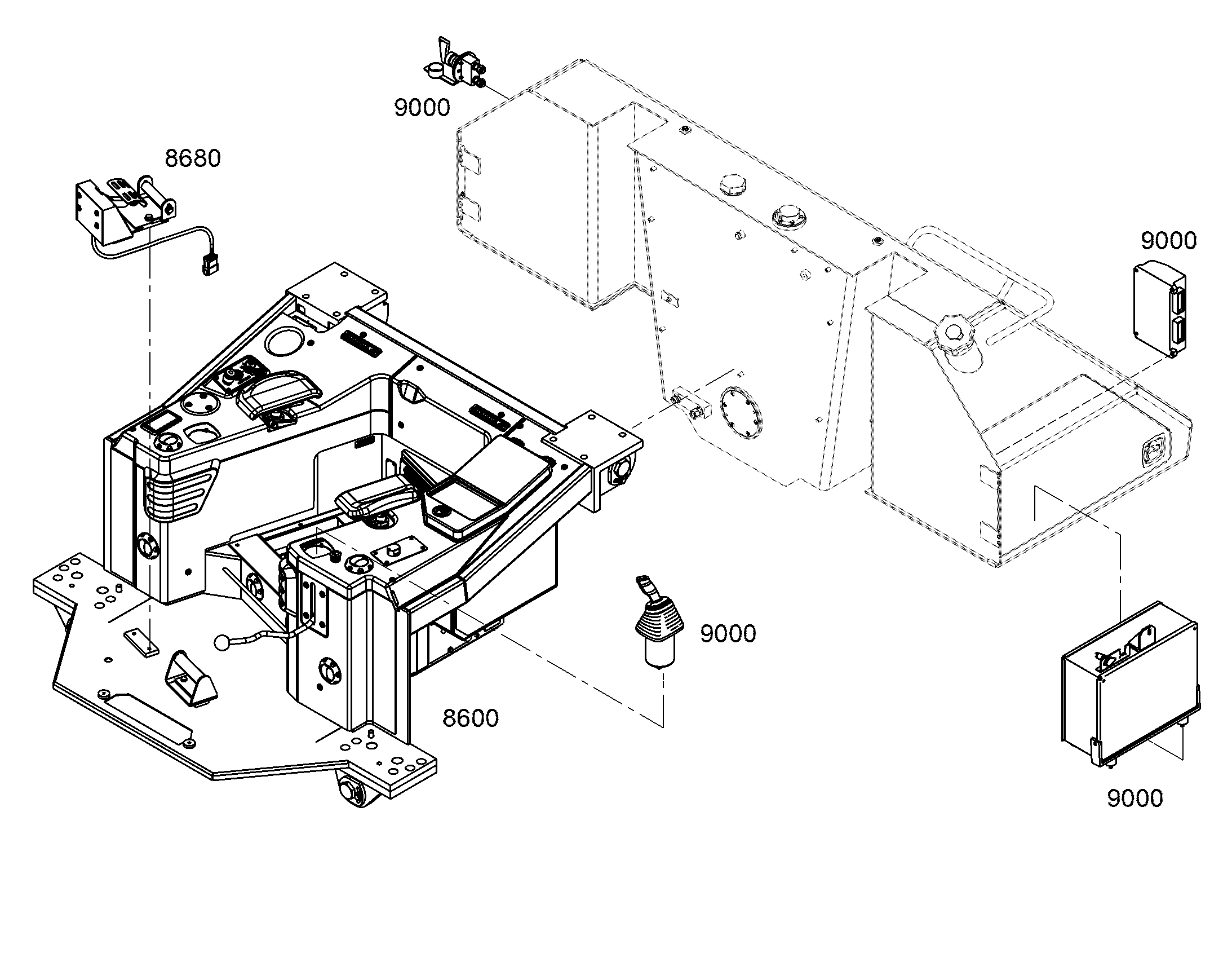 ПОСТ УПРАВЛЕНИЯ В СБОРЕ DSI 93508711 LIEBHERR