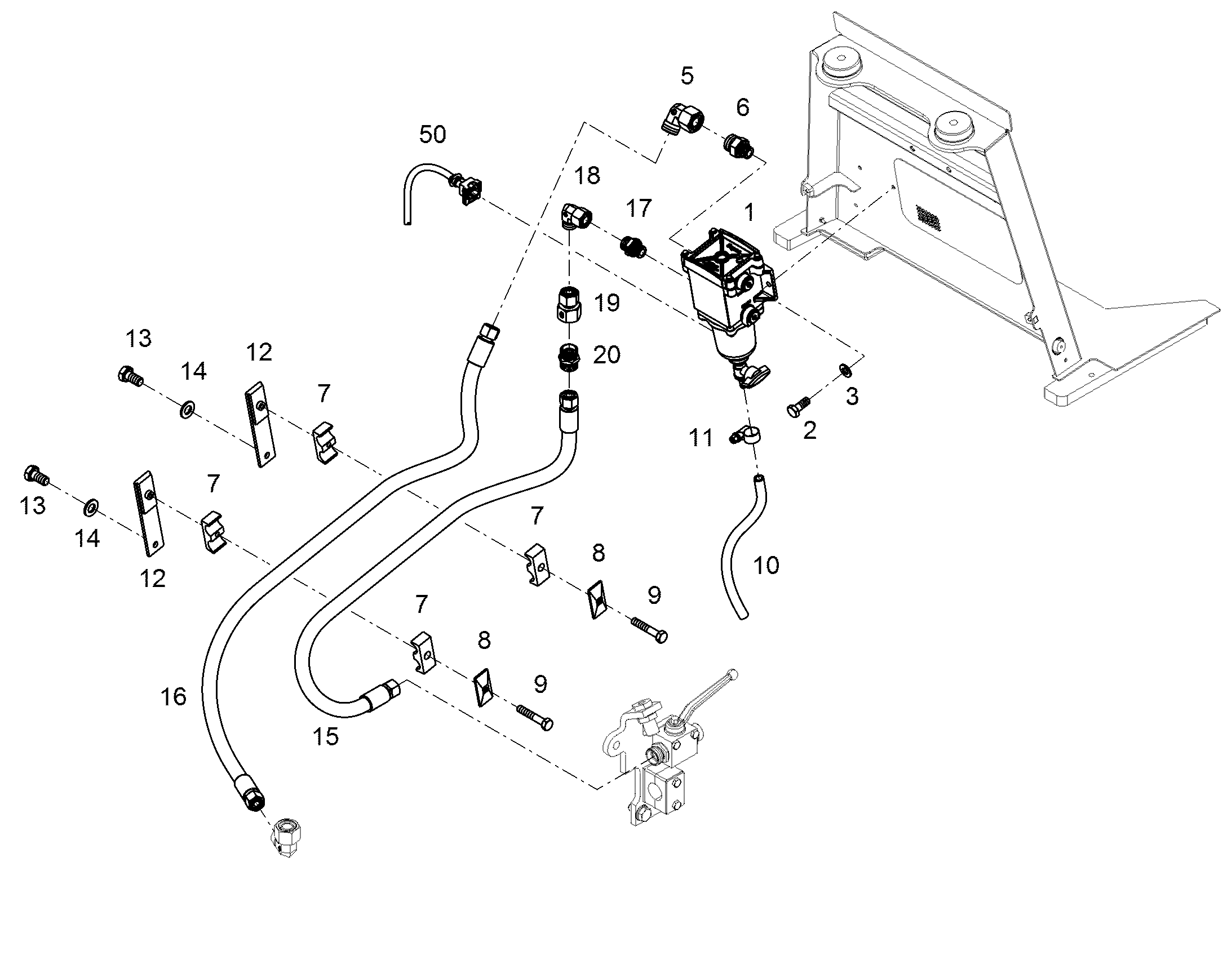 СЕПАРАТОР ВОДЫ 11657003 LIEBHERR