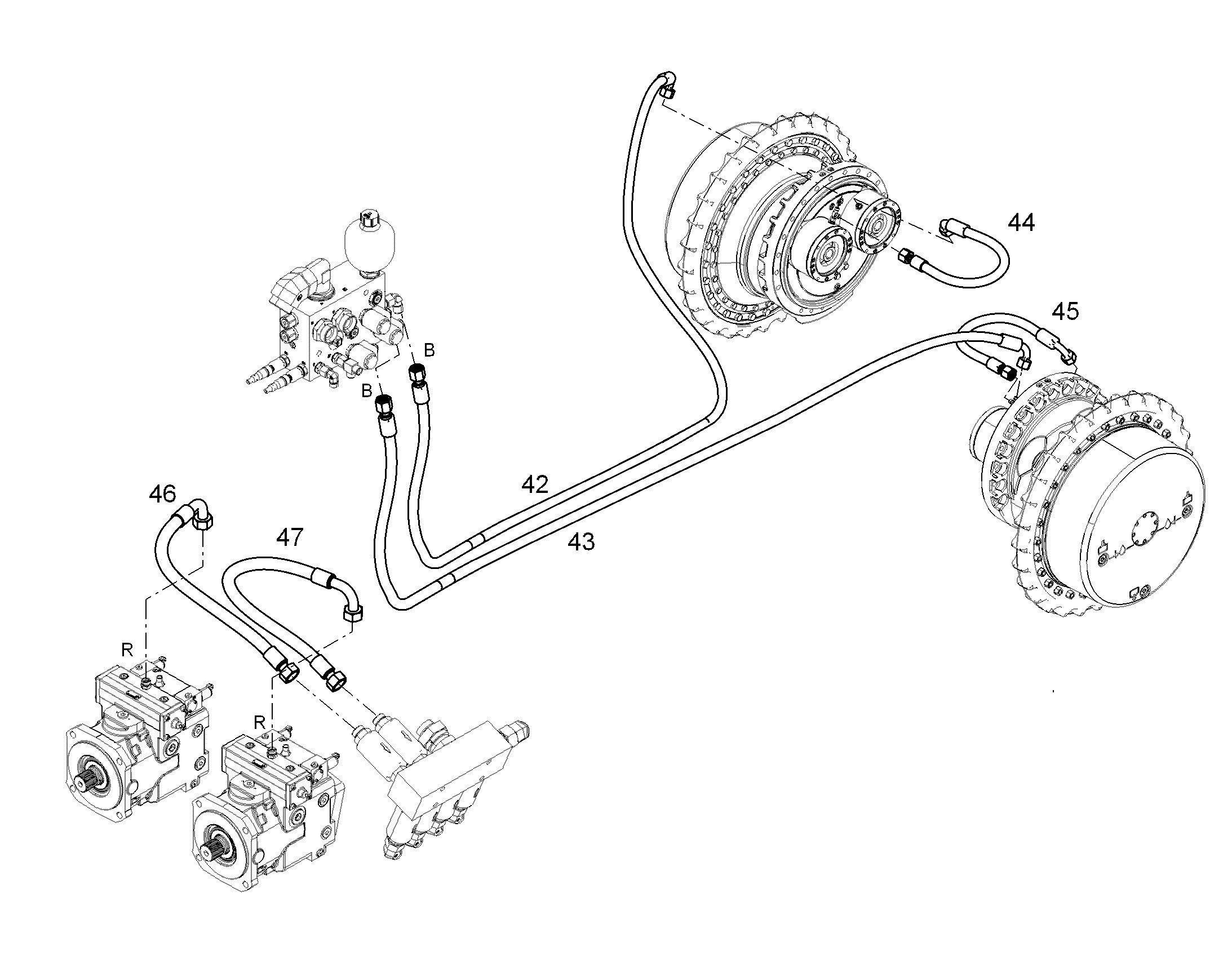 ШЛАНГ 10X450 10493787 LIEBHERR