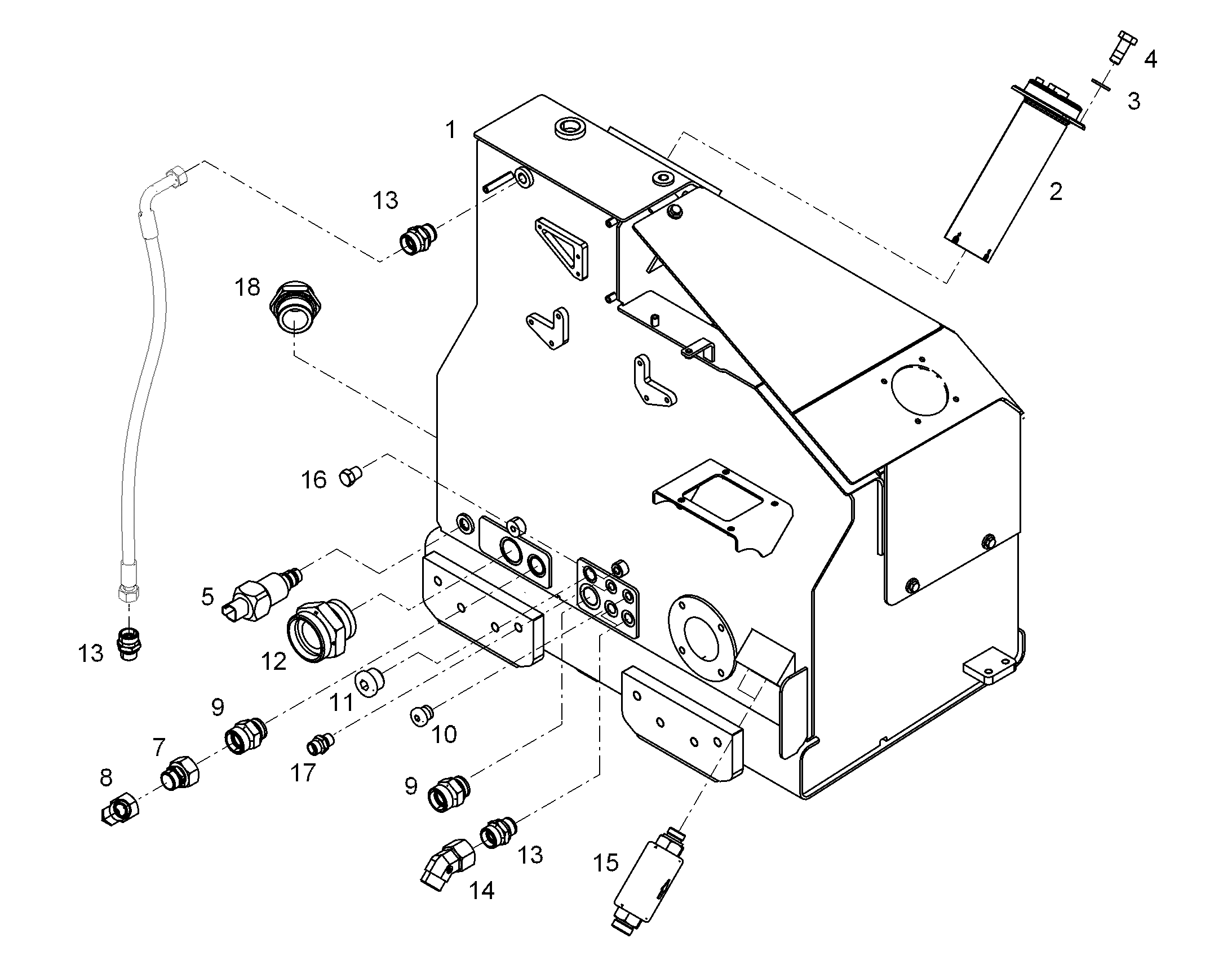 ФИЛЬТР СЛИВНОЙ 5µm 11645217 LIEBHERR