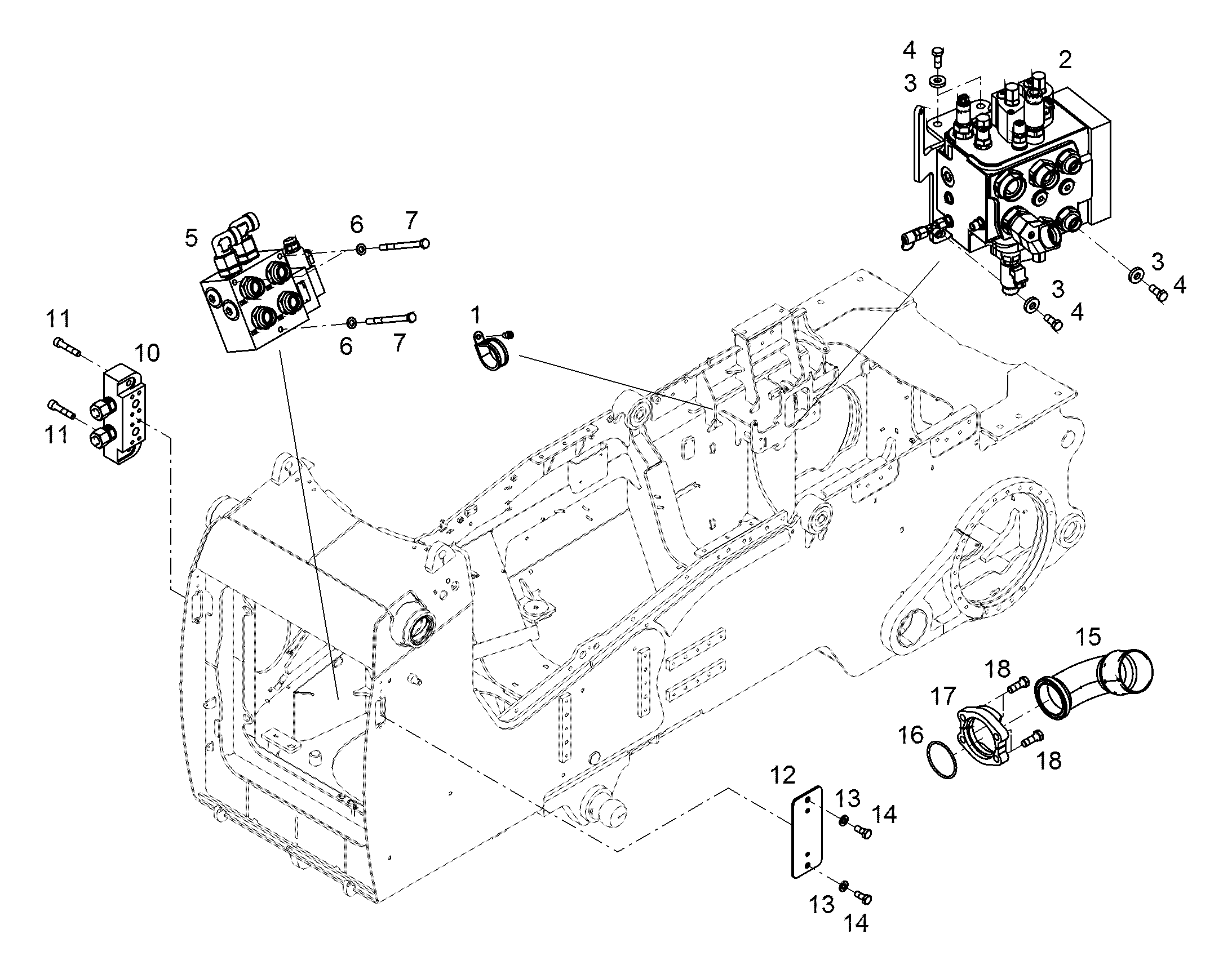 БЛОК БЫСТРОГО СПУСКА В СБОРЕ 93503711 LIEBHERR