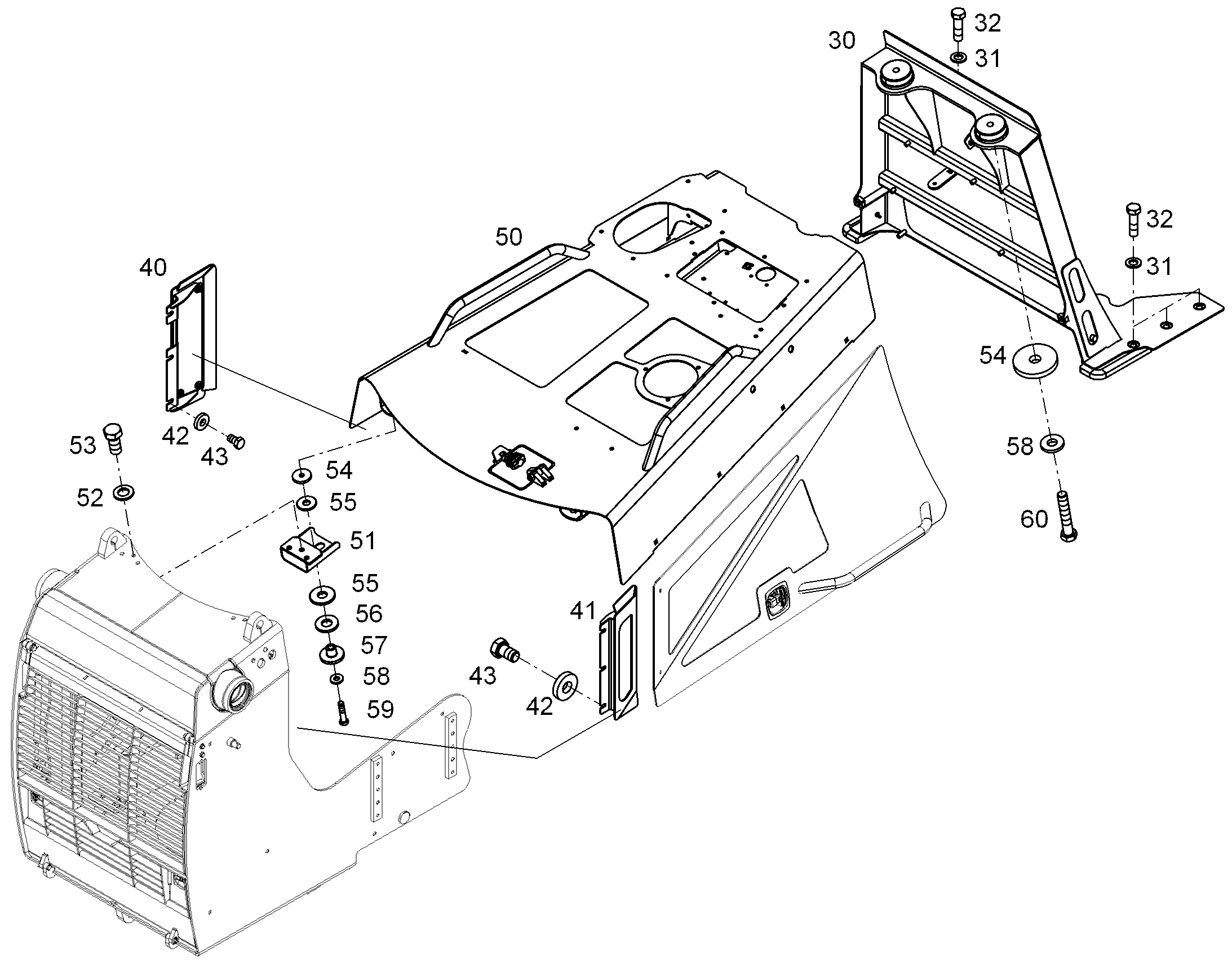 КАПОТ ДВИГАТЕЛЯ, КОМПЛЕКТ 93508064 LIEBHERR