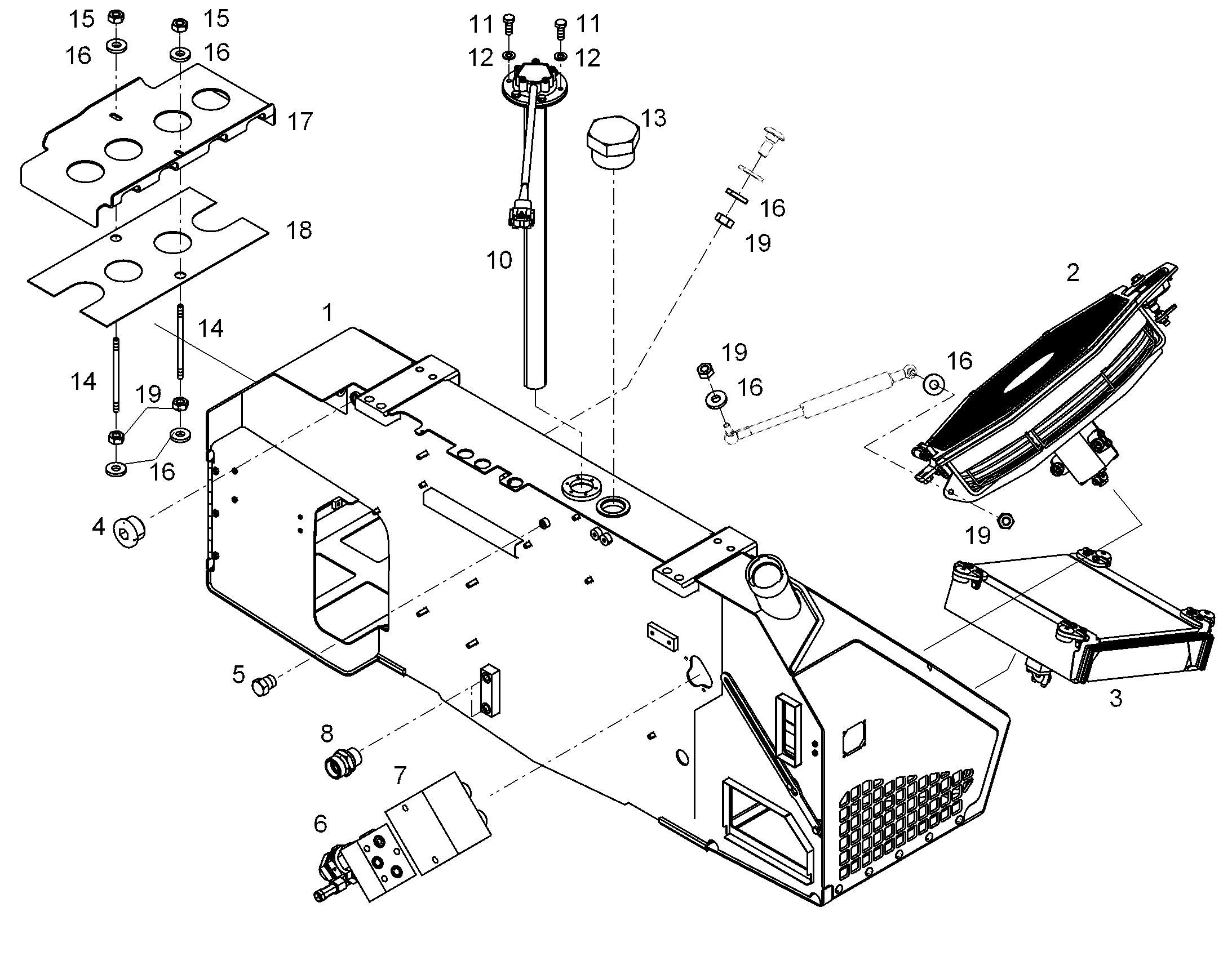 БАК ТОПЛИВНЫЙ 93508283 LIEBHERR
