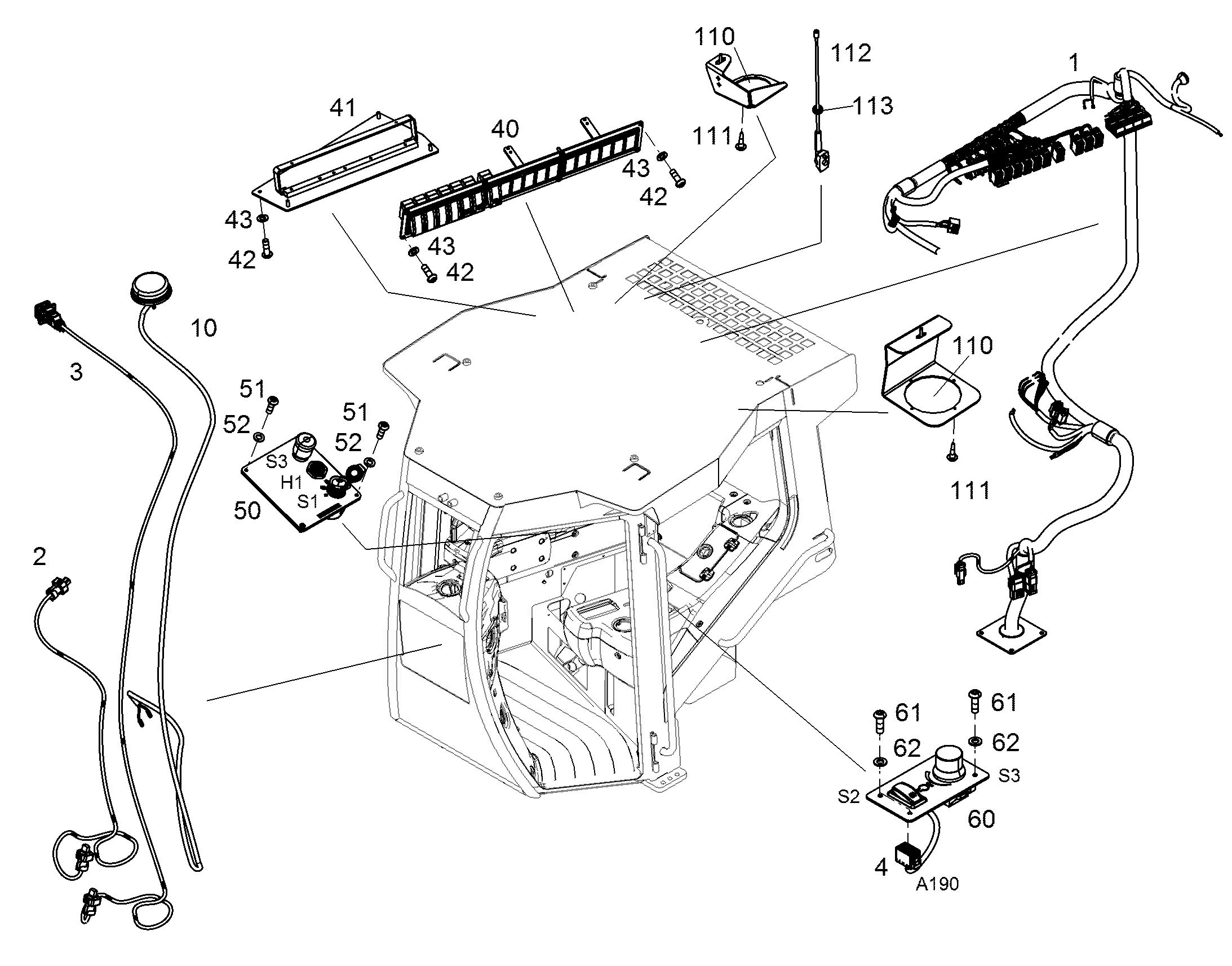 КОМПЛЕКТ КАБЕЛЕЙ W-ETHERNET 10312914 LIEBHERR