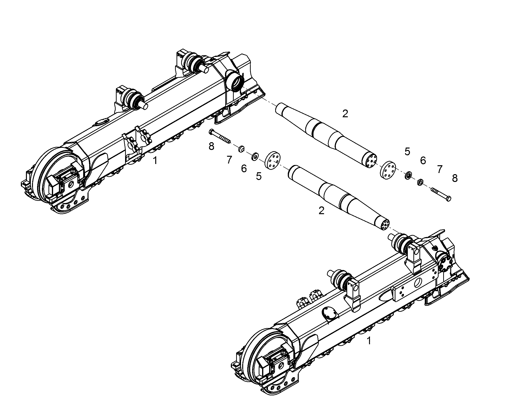 ТЕЛЕЖКИ ГУСЕНИЧНЫЕ В СБОРЕ 10309018 LIEBHERR