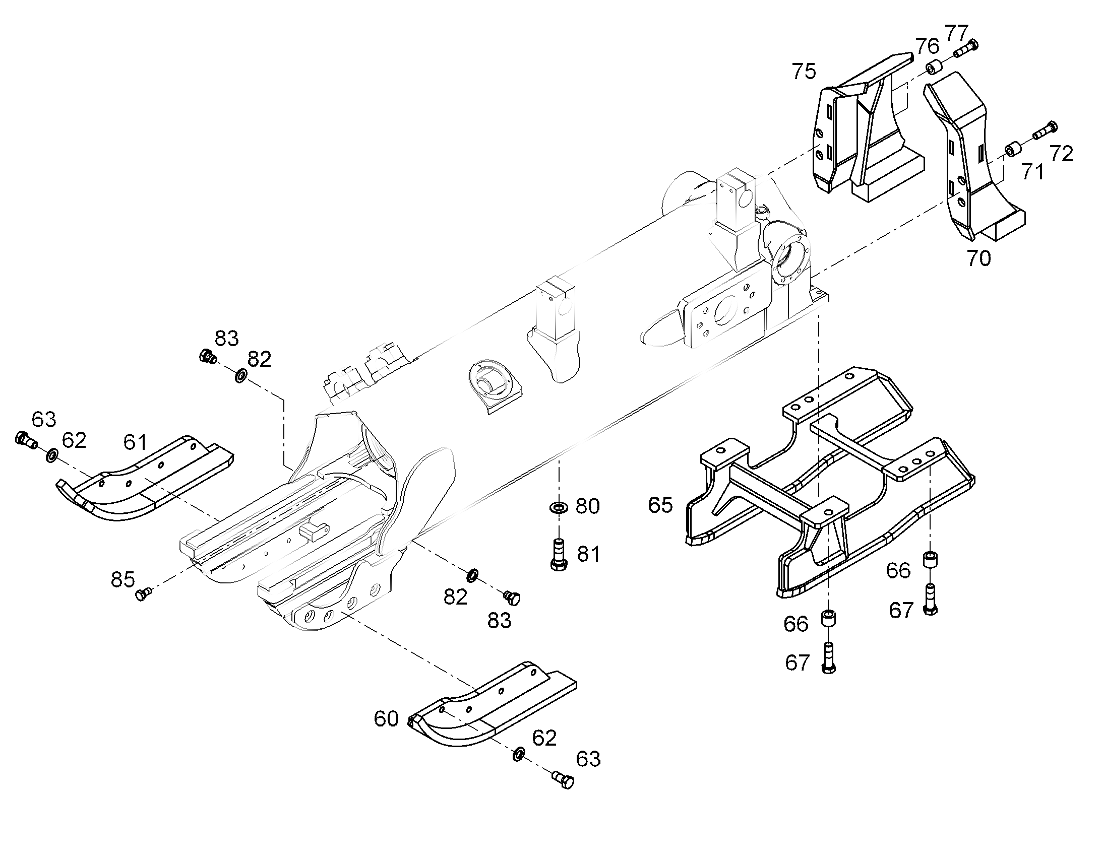 СКРЕБОК ВНУТРЕННИЙ ЛЕВЫЙ 10308968 LIEBHERR