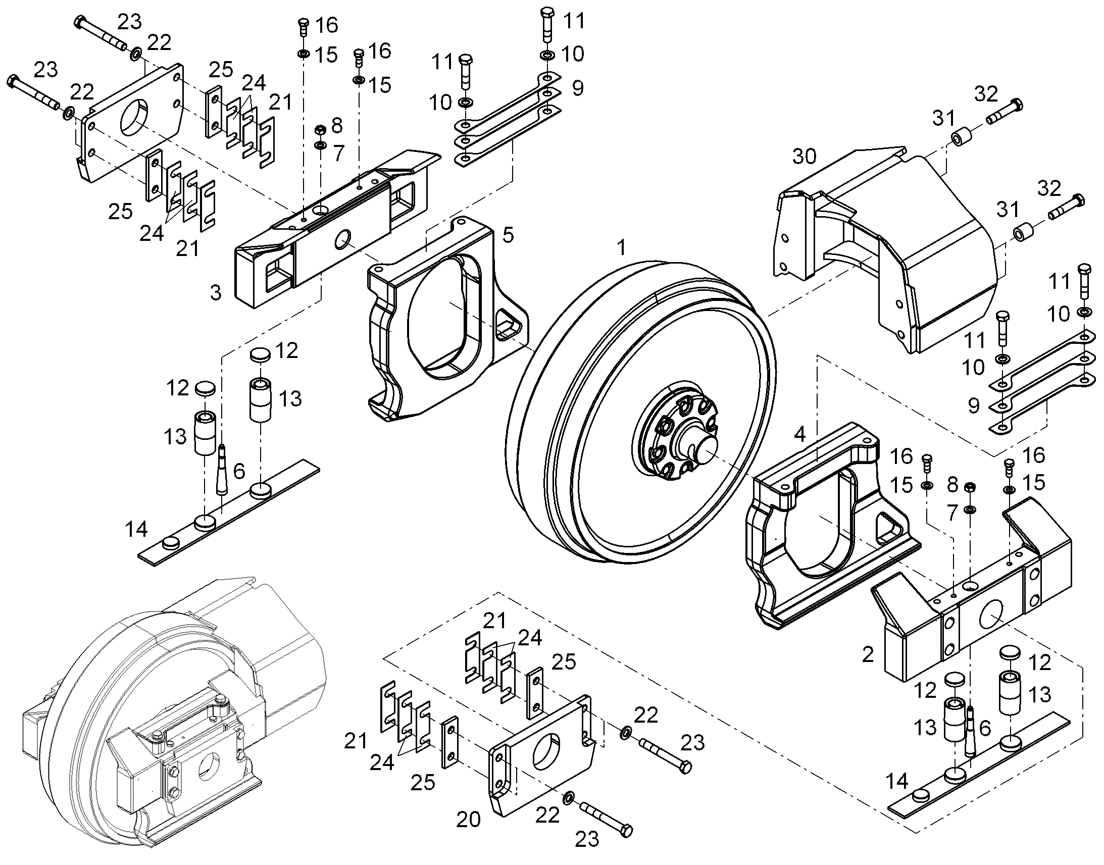 ПЛАСТИНКА РАСПОРНАЯ 10316974 LIEBHERR