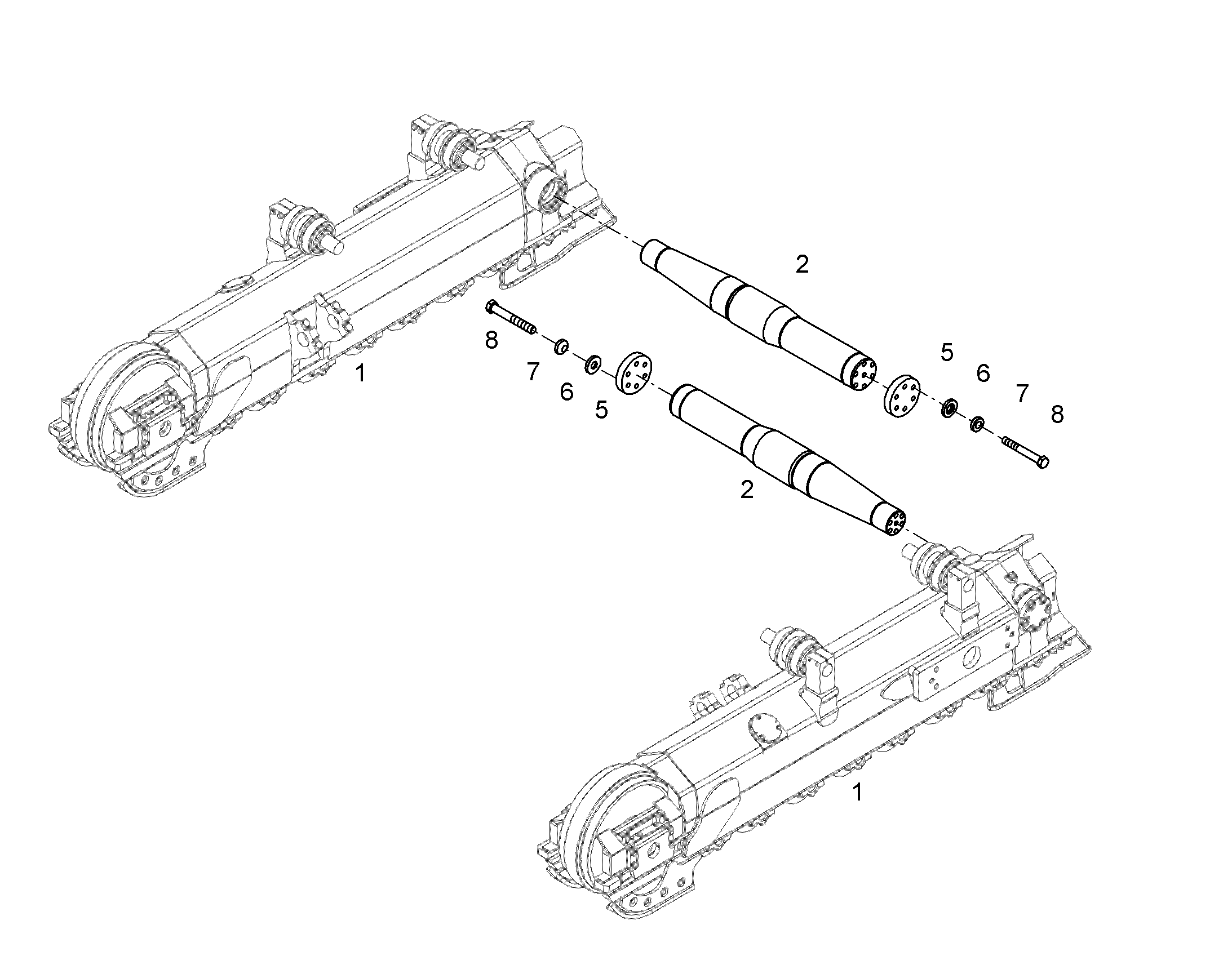 ТЕЛЕЖКИ ГУСЕНИЧНЫЕ В СБОРЕ 10308989 LIEBHERR