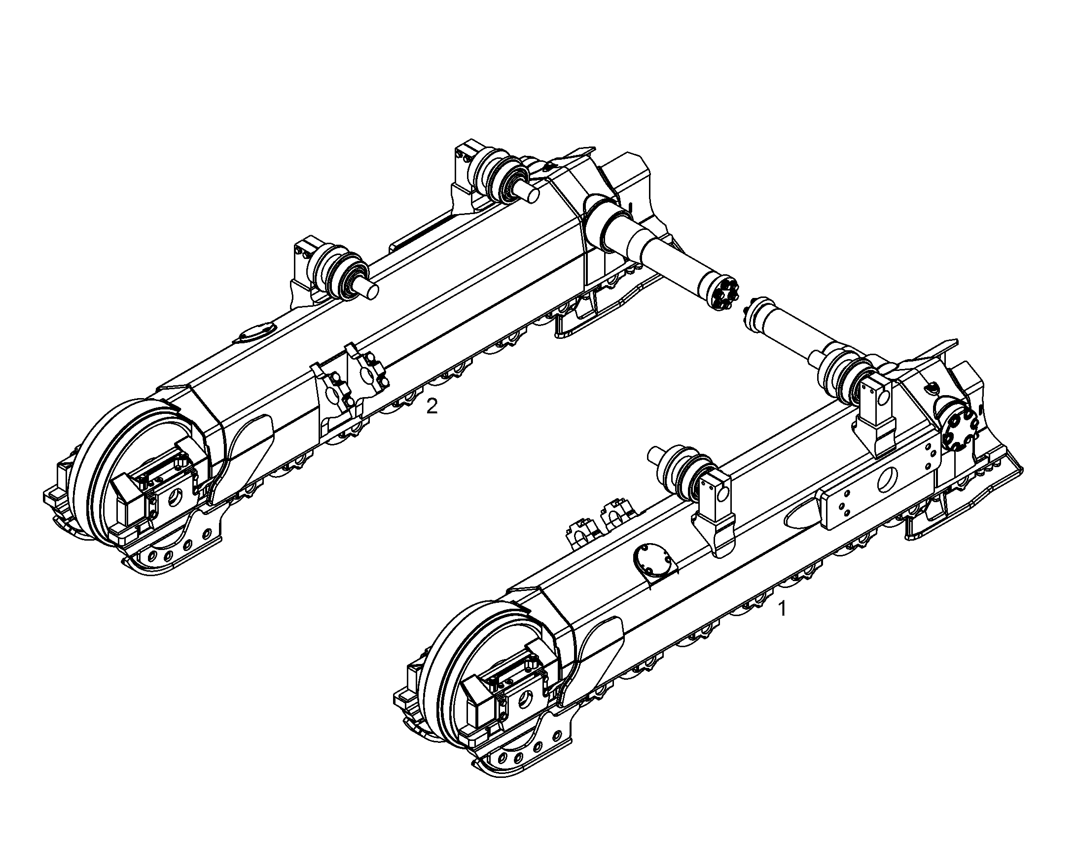 ТЕЛЕЖКА ГУСЕНИЧН. ЛЕВ.В СБОРЕ 10308987 LIEBHERR