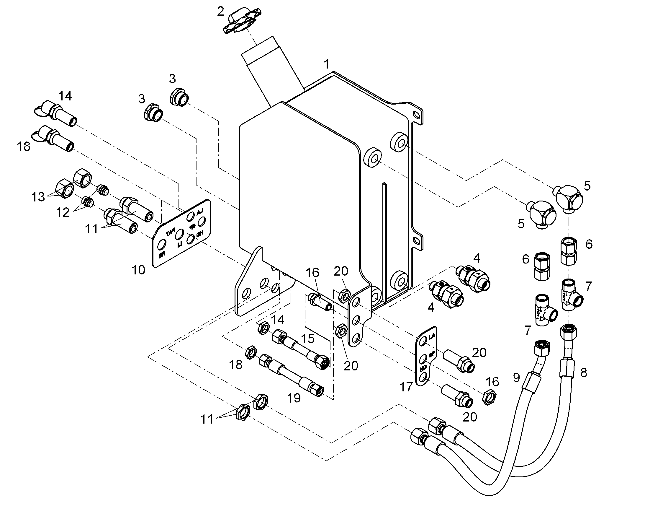 ШЛАНГ 6X400 11493975 LIEBHERR