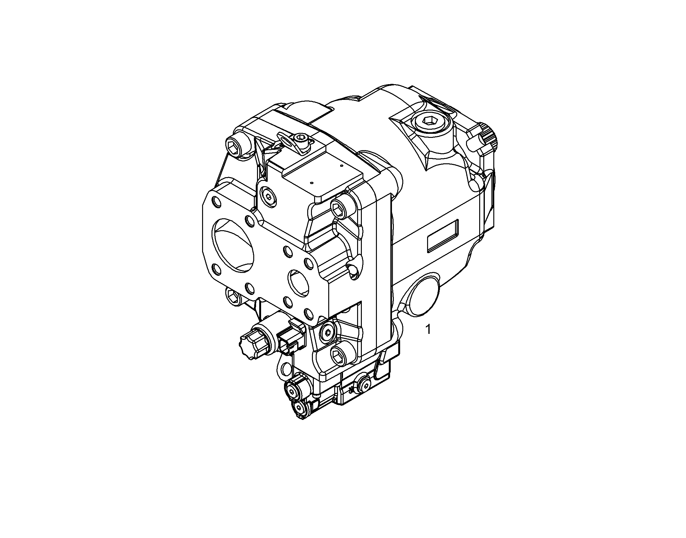 НАСОС АКСИАЛЬНОПОРШНЕВОЙ РЕГ. 100cm³/U 11698004 LIEBHERR