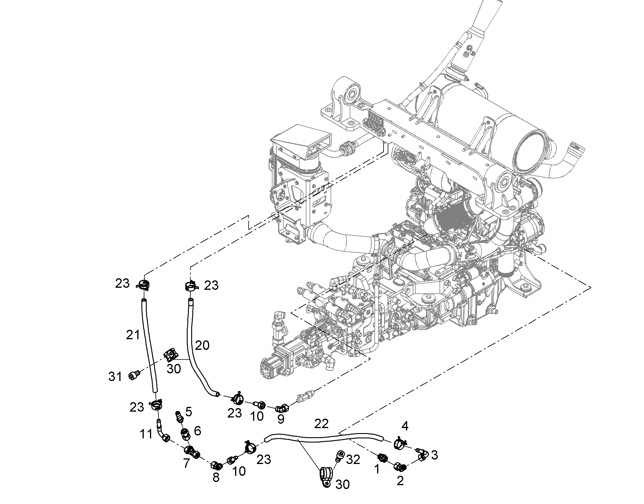 ШТУЦЕР T-РЕЗЬБОВОЙ TR 22/12/22L 4749107 LIEBHERR