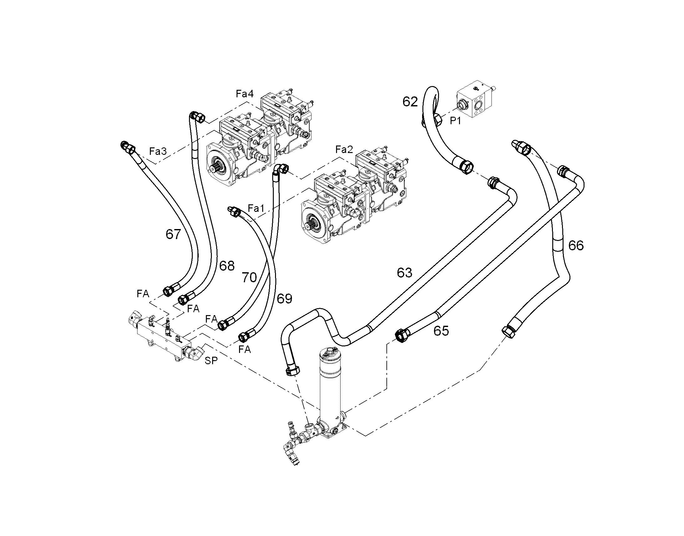 ШЛАНГ 20X1300 11117866 LIEBHERR
