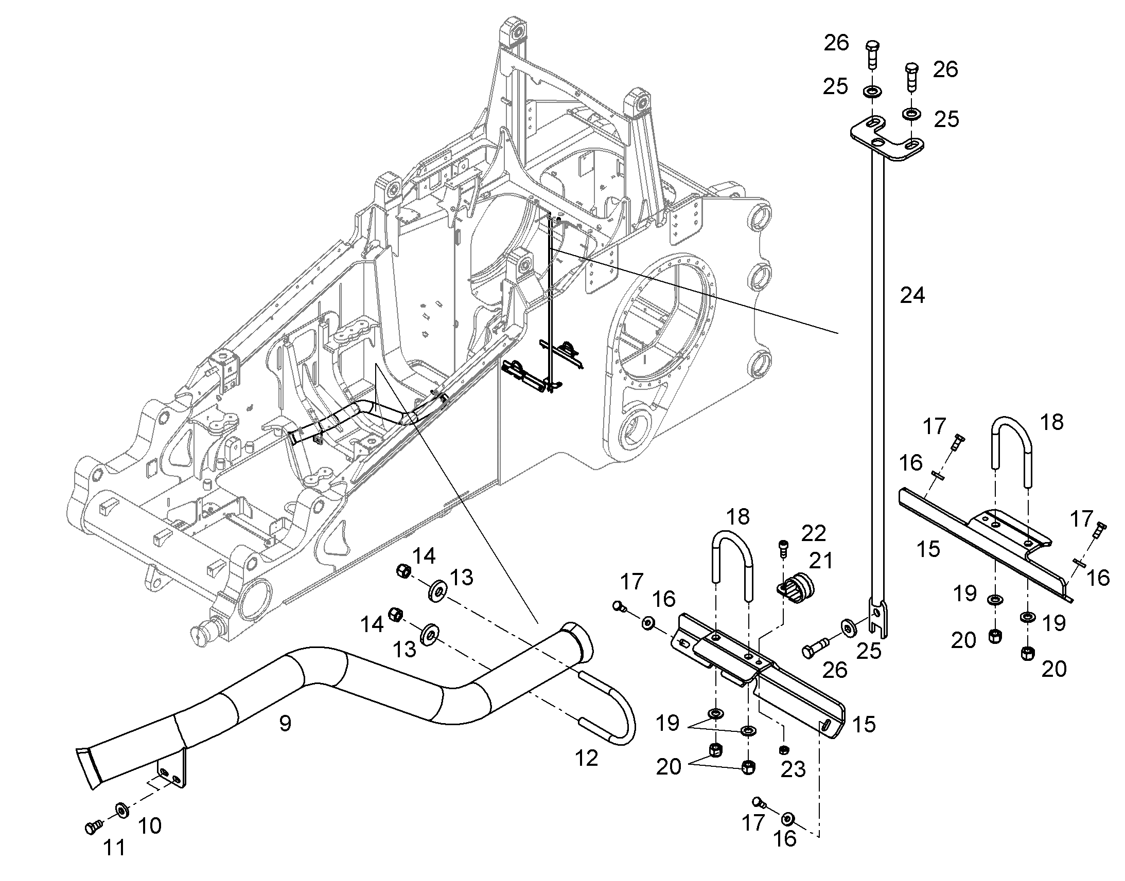 НАПРАВЛЯЮЩАЯ ШЛАНГА 75X1,5 10320922 LIEBHERR
