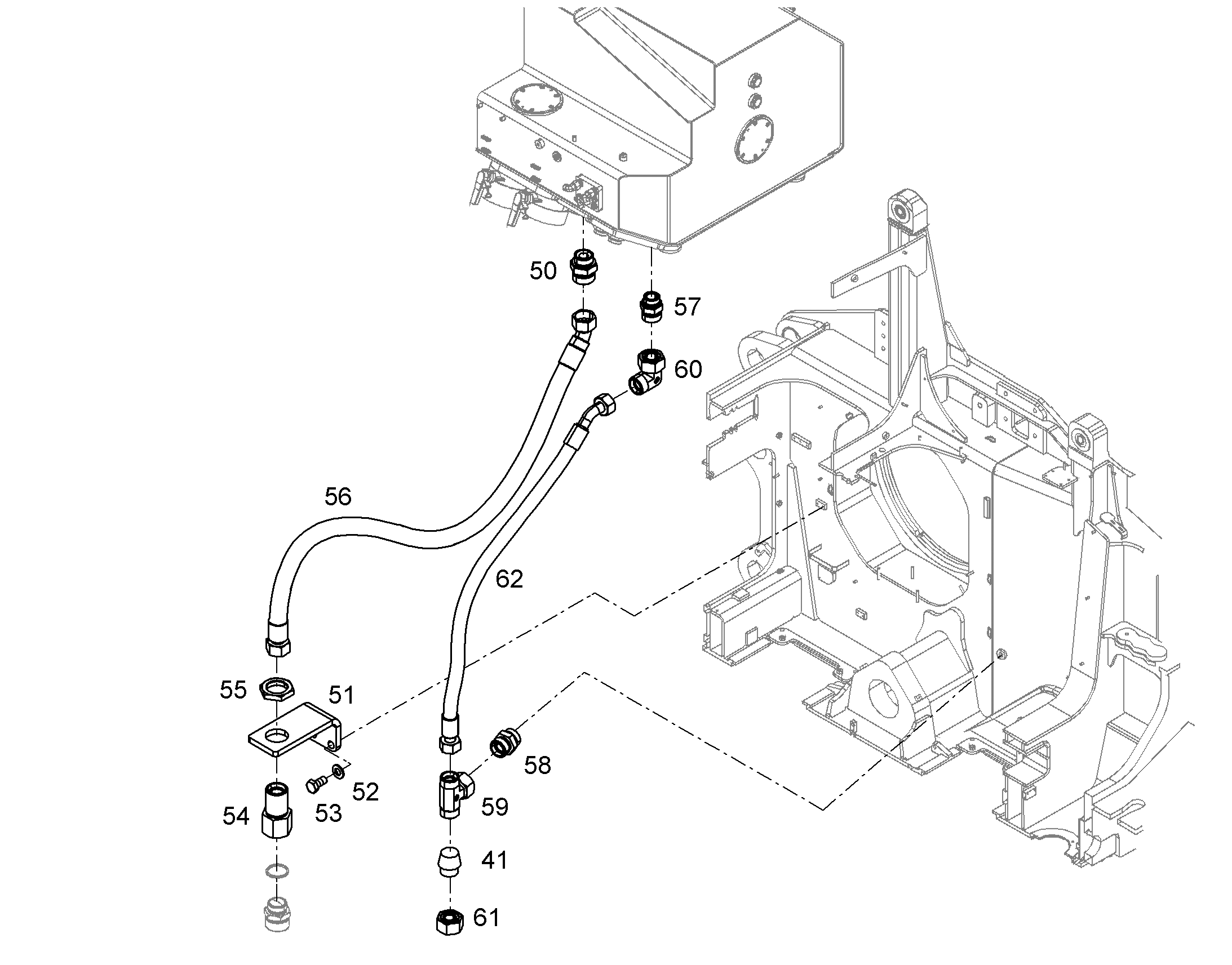 ШЛАНГ 20X1800 11690555 LIEBHERR