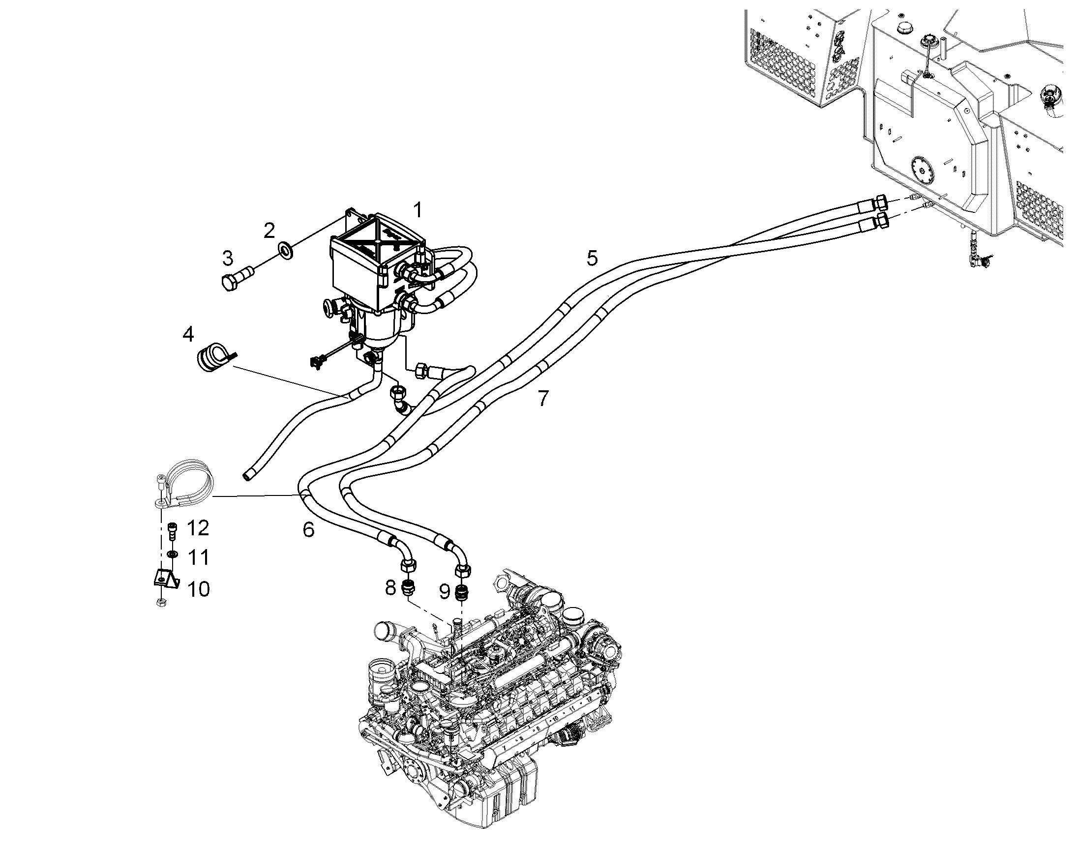 ФИЛЬТР В СБОРЕ KRAFTSTOFF 10321824 LIEBHERR