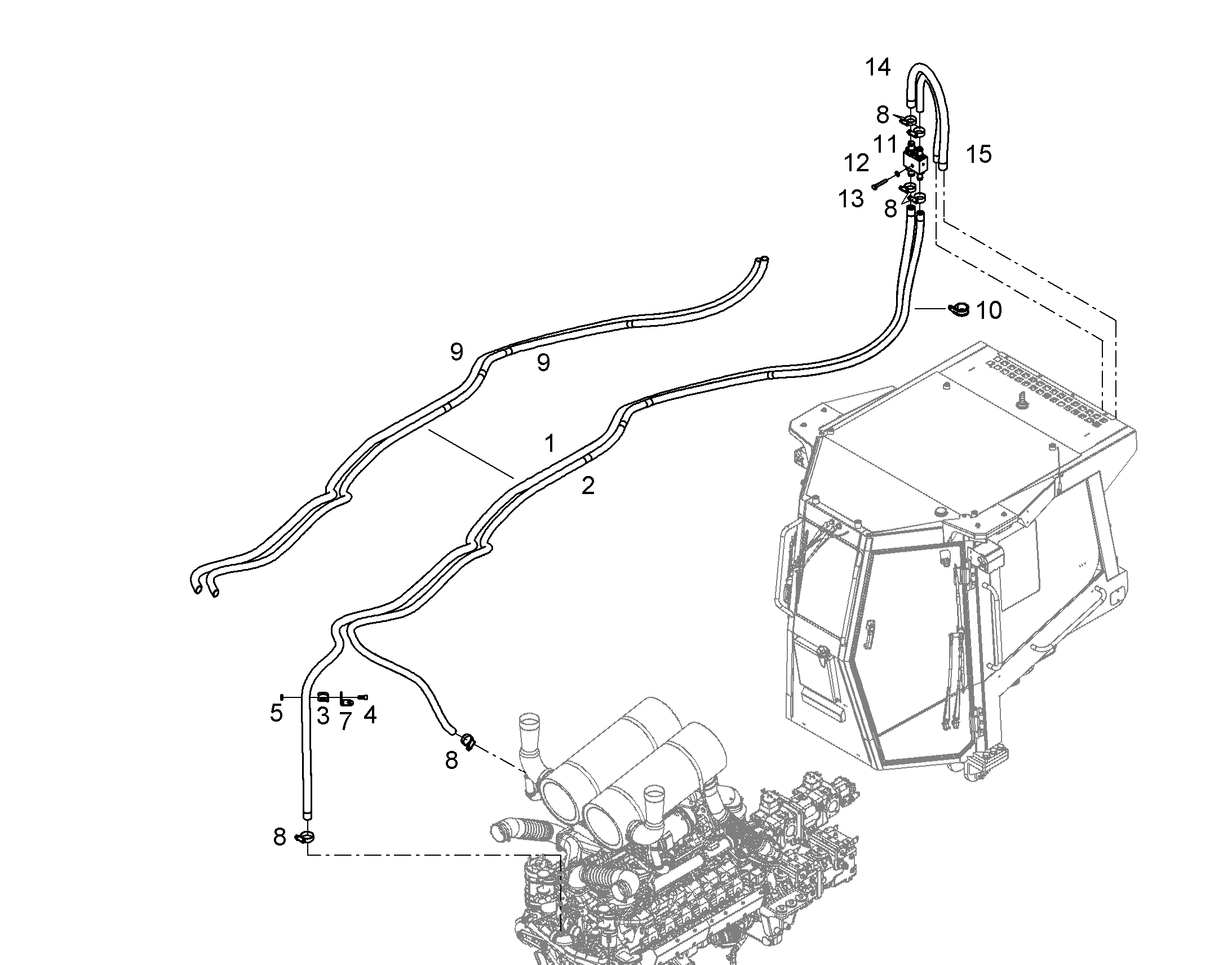 БЛОК В СБОРЕ 11383074 LIEBHERR