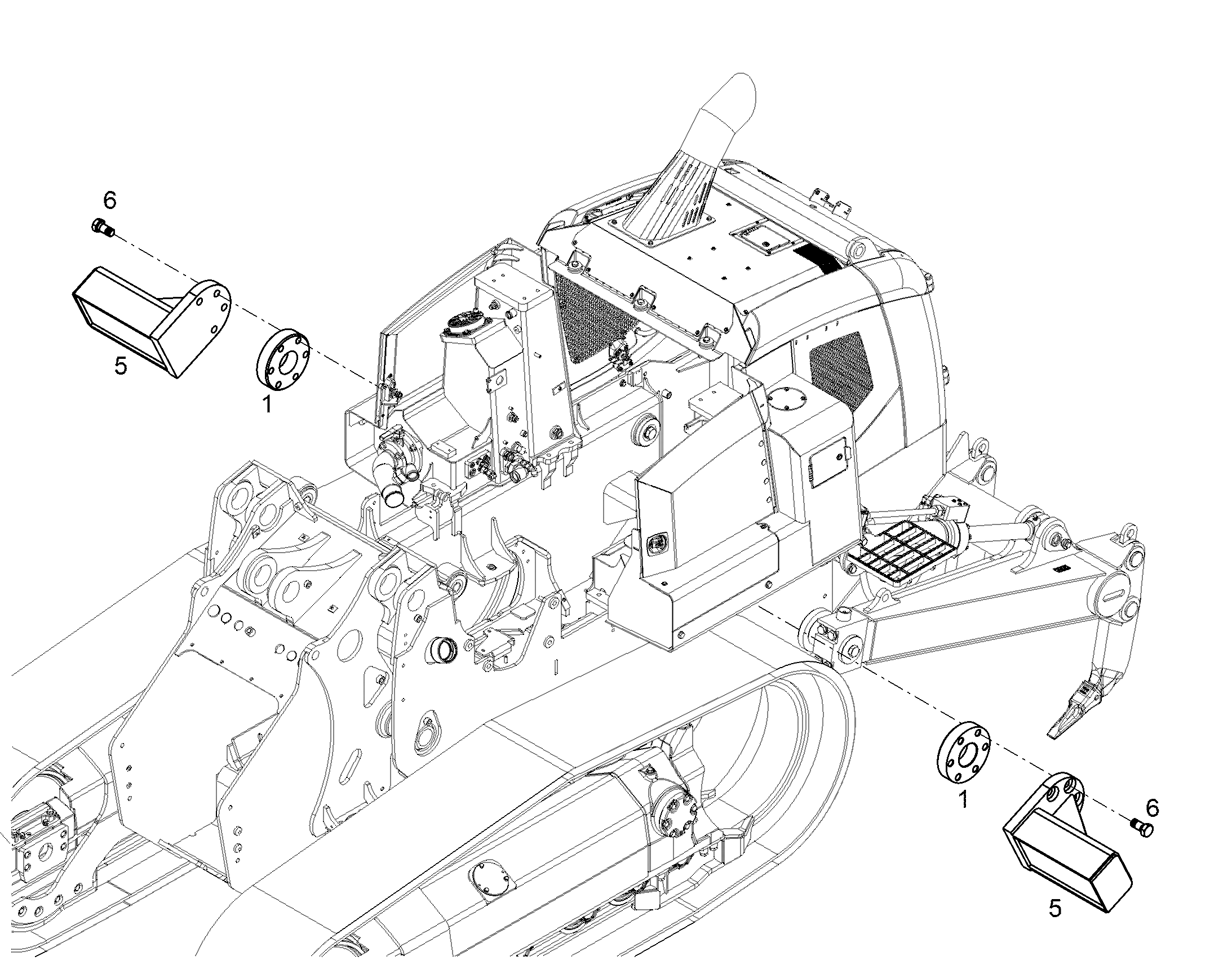 ДОРАБОТКА НЕСУЩАЯ РАМА 93501450 LIEBHERR