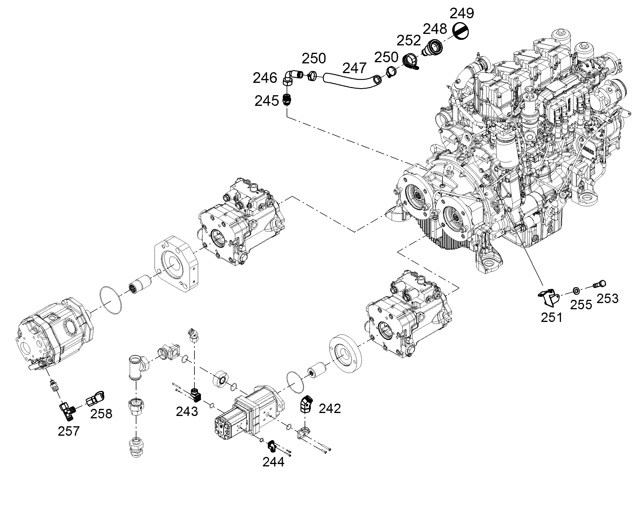 BRACKET FOR FILLER 93507087 LIEBHERR