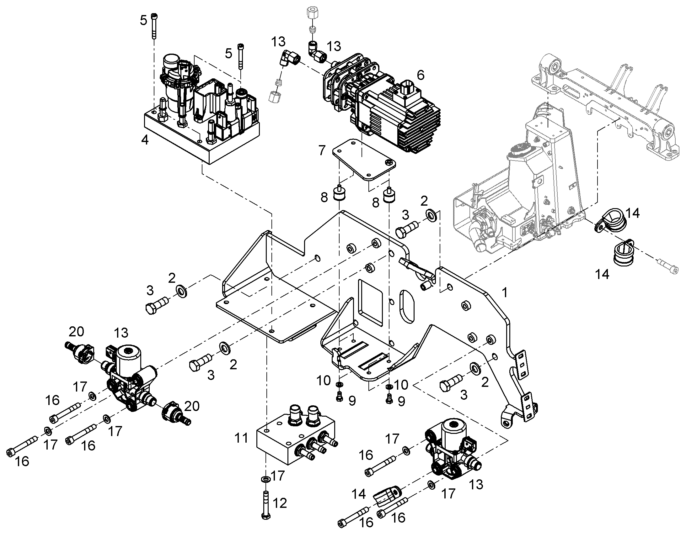 БЛОК В СБОРЕ 11416497 LIEBHERR