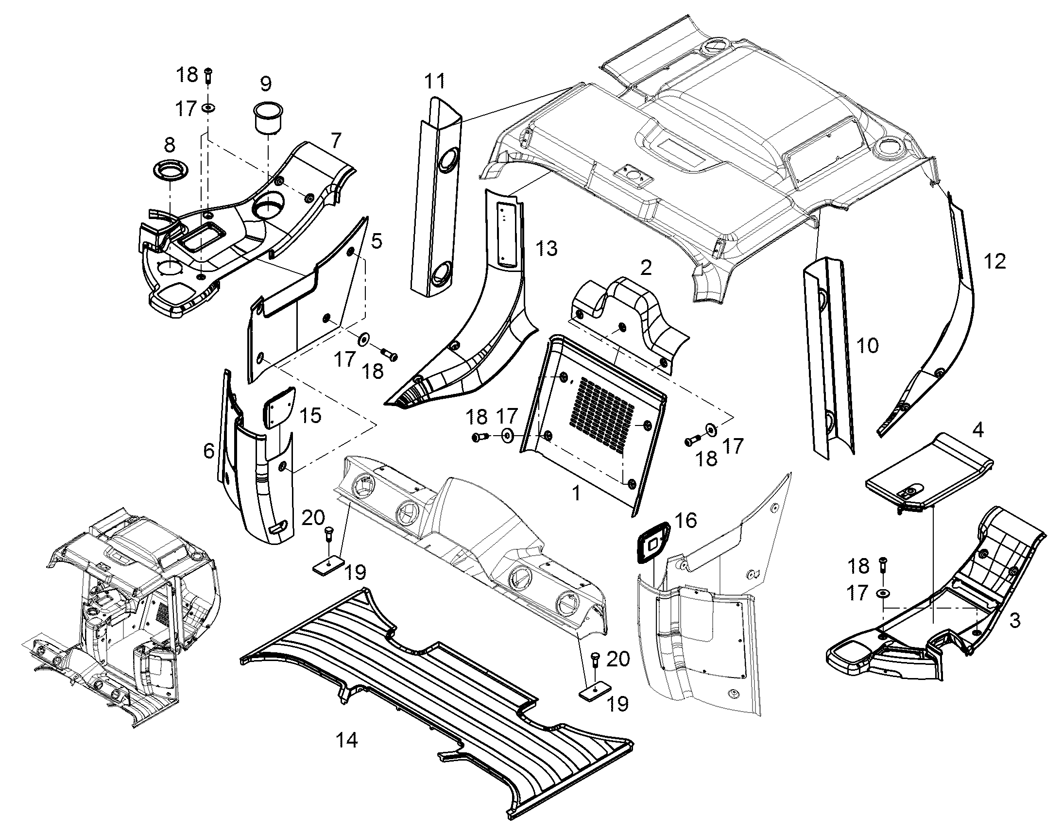 СТЕНКА ЗАДНЯЯ 11354936 LIEBHERR